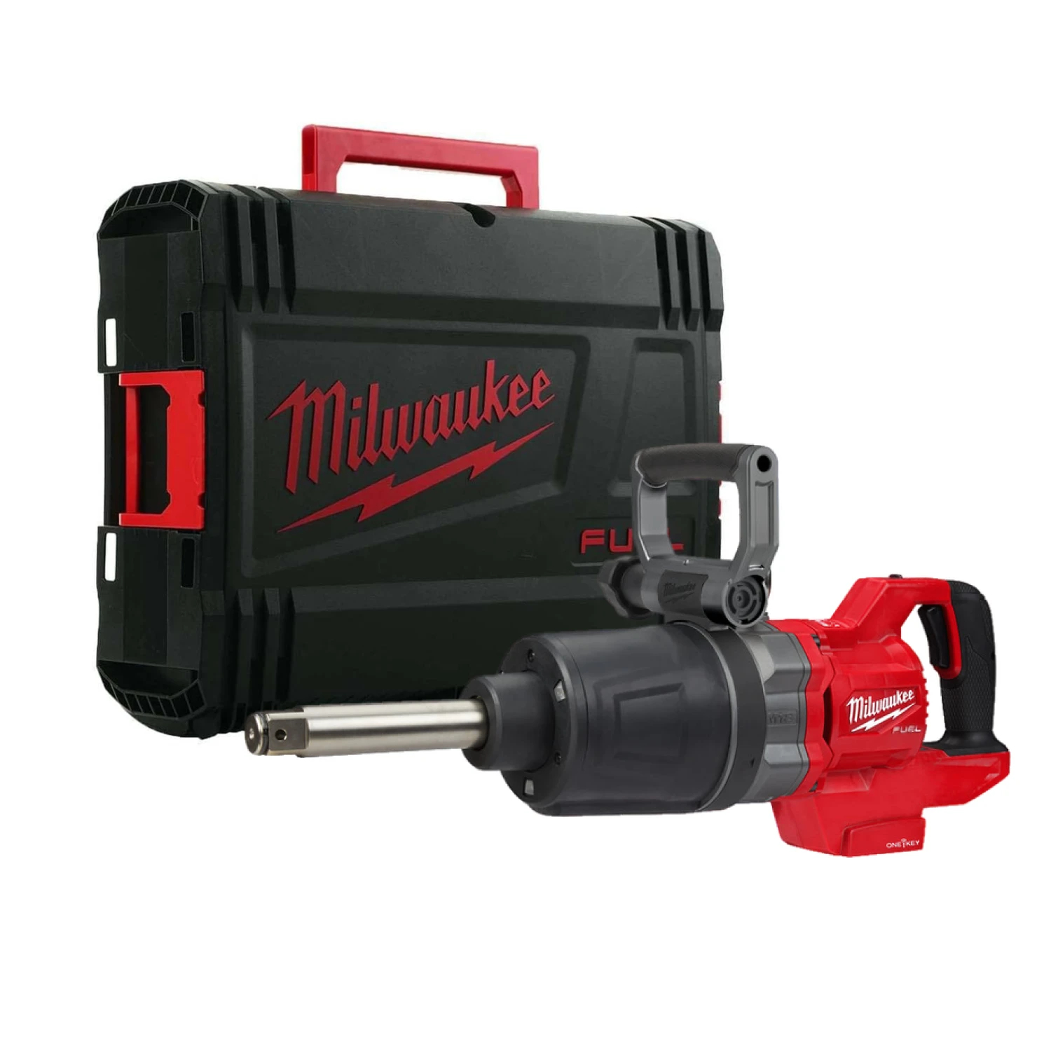 Milwaukee M18 ONEFHIWF1D-0C 18V Li-ion accu Slagmoersleutel body met frictiering en lange aandrijfas body in HD Box - 1" - 2711Nm-image