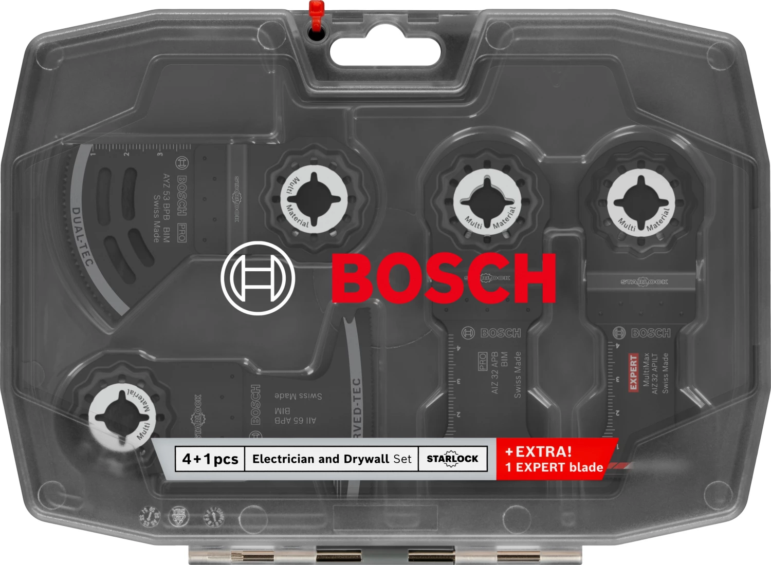 Bosch 2608669095 Kit d'électricien standard pour multitool, pour divers matériaux (5 pièces)-image