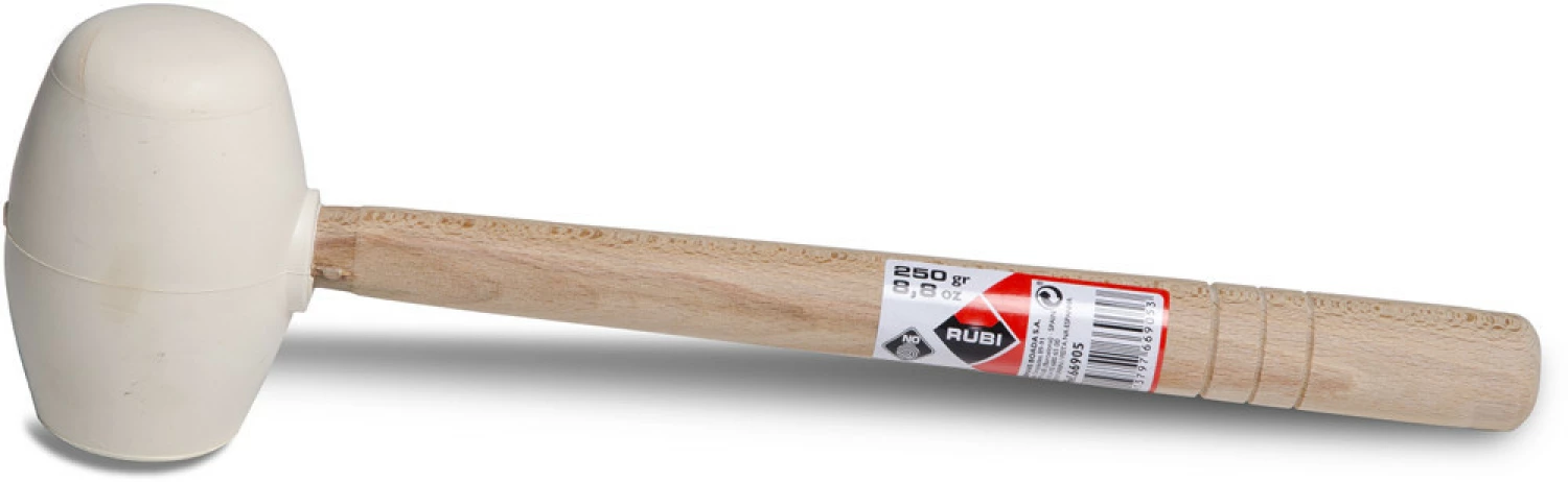 Rubi 66905 Rubberhamer Wit - 250gr-image