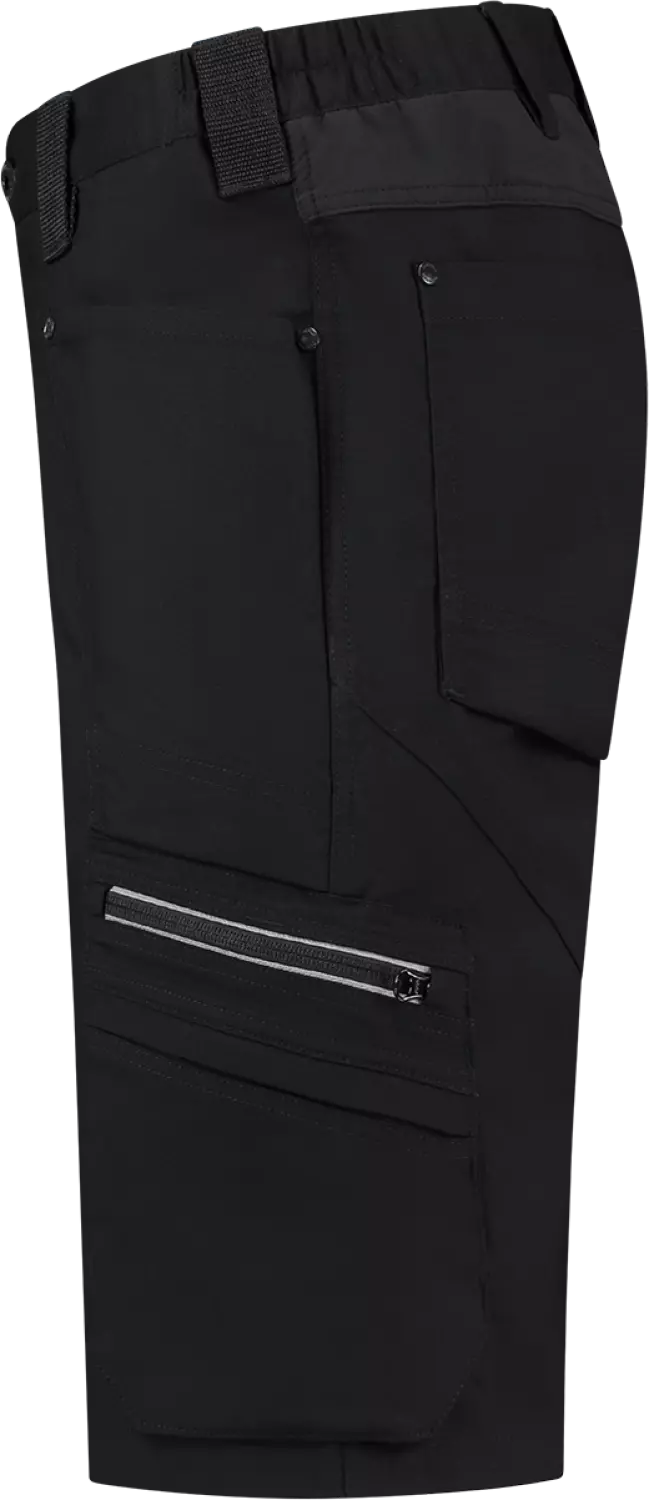 Workman 9063 STRETCH Bermuda Werkbroek P2S - Zwart - Maat 50 (34/34)-image