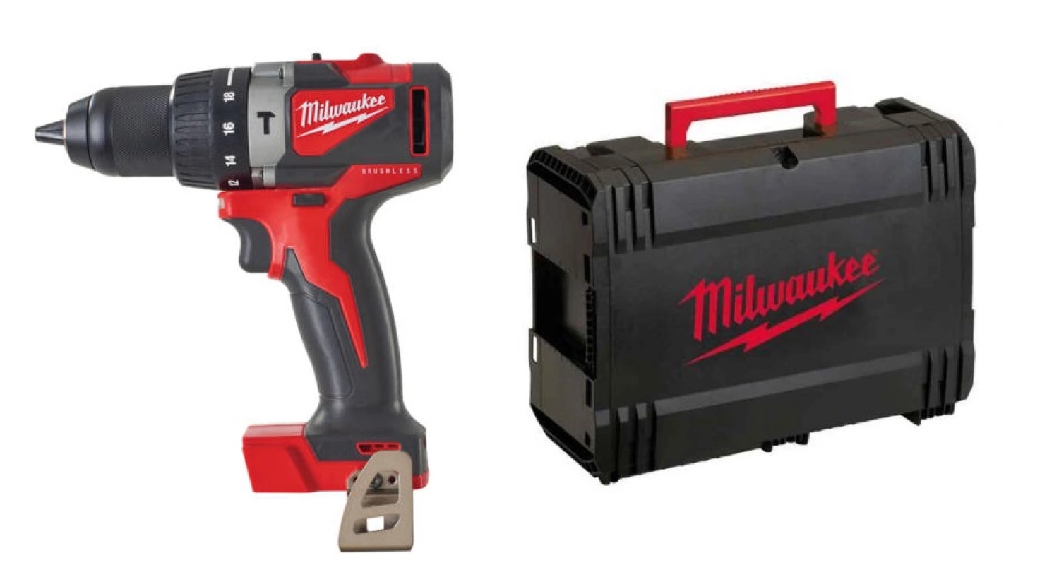 Milwaukee M18 BLPD2-0X - Perceuse visseuse sans fil Li-Ion 18V (machine seule) dans HD box - moteur brushless - 82 Nm-image