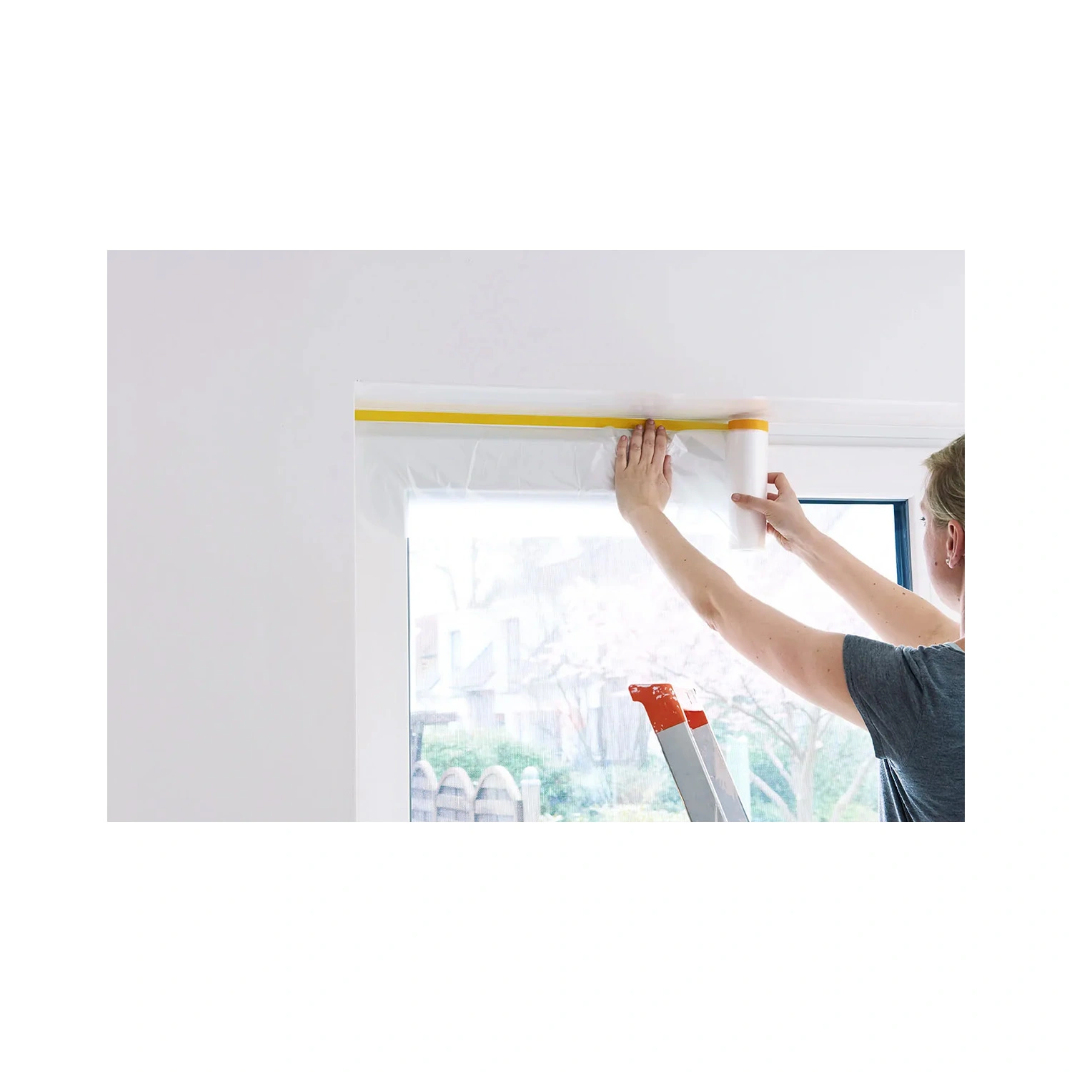 Duck Tape 110-02 Ruban fin avec film de protection