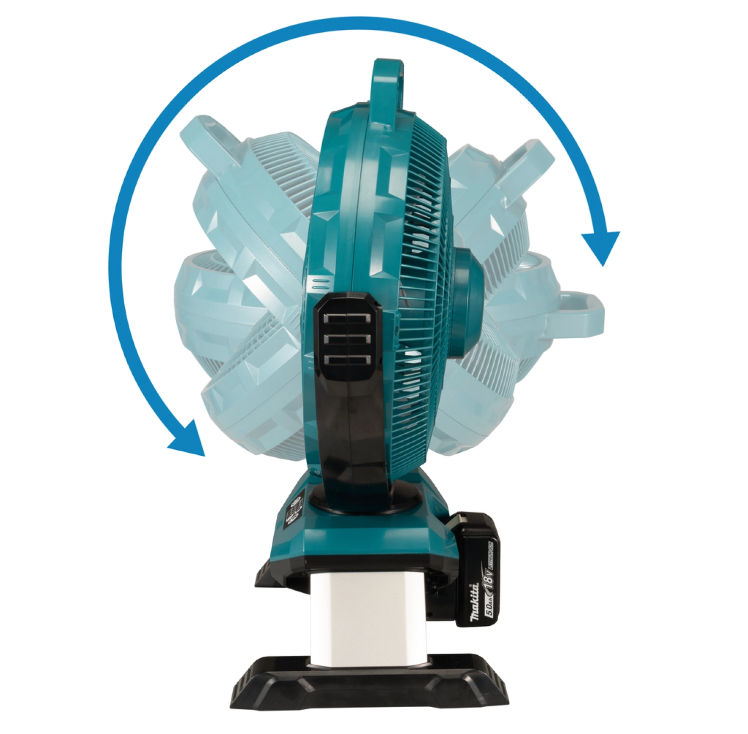 Makita DCF301Z 14.4 / 18V Li-Ion accu ventilator body met zwenkfunctie-image