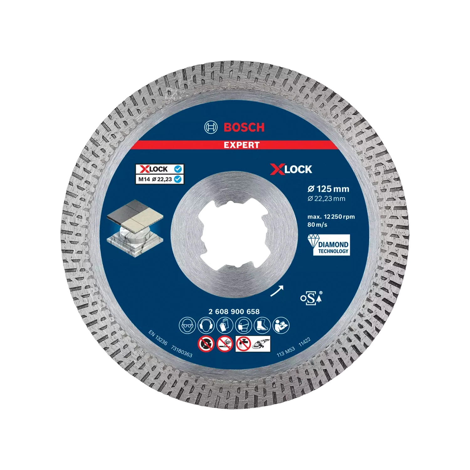 Bosch 615997678 Jeu de carreaux diamantés + marqueur-image