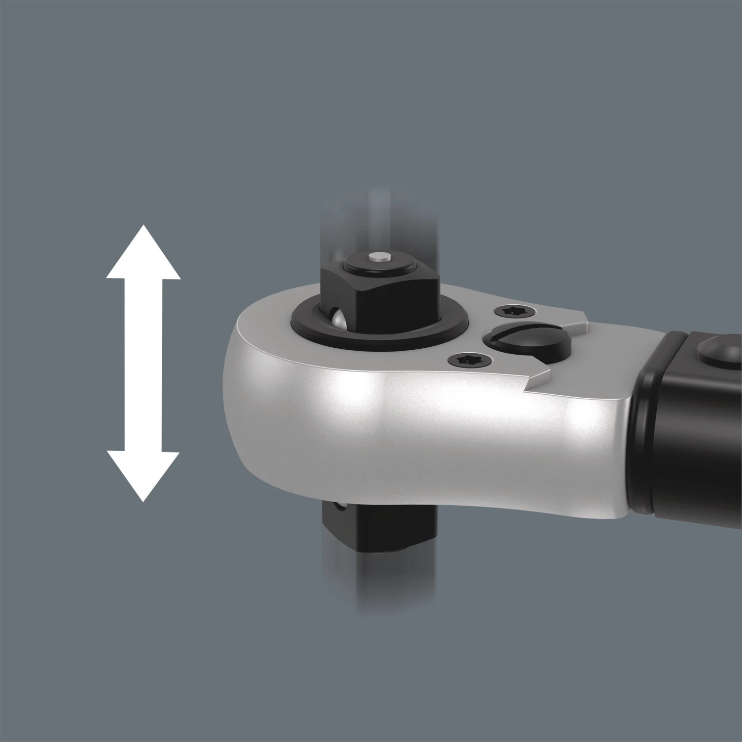 Wera 05075695001 Click-Torque Lock C3 R/L Clé dynamométrique avec cliquet réversible - 40-200 Nm - 1/2 » - Droite/Gauche-image