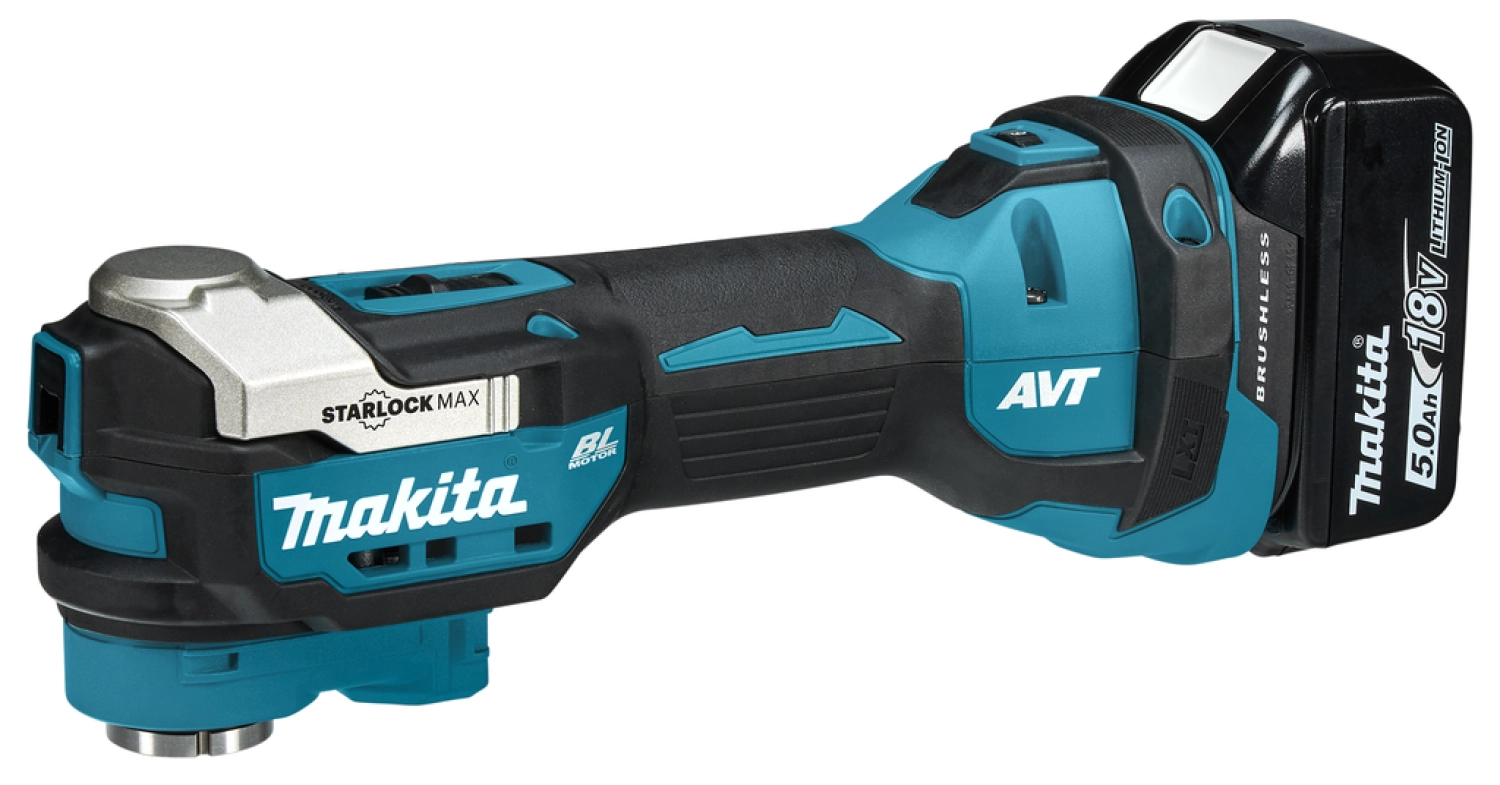 Makita DTM52RTJX2 Multi-outil sans-fil - 18V Li-ion - 2 batteries 5,0 ah - 16 accessoires - MAKPAC - Brushless-image