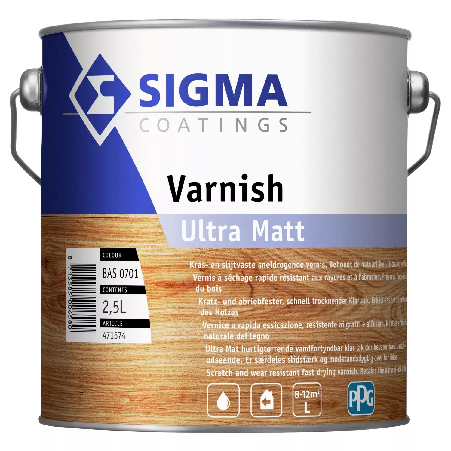 Sigma Varnish Ultra Matt - en couleurs mélangées - 2.5L-image