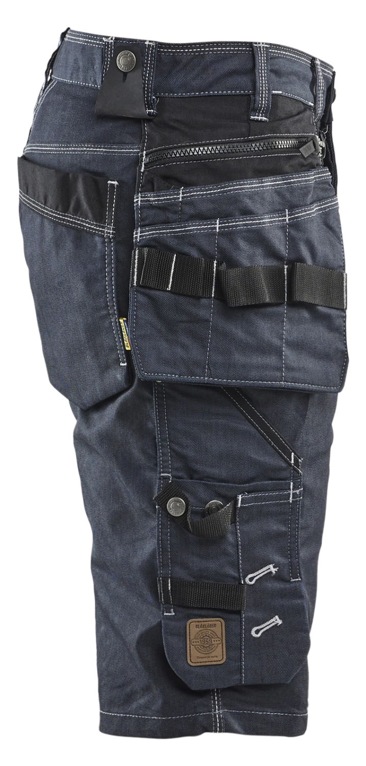 Blåkläder Short X1900 Pantalon de travail court Denim Stretch 1992 - bleu marine - taille 48 (M)-image