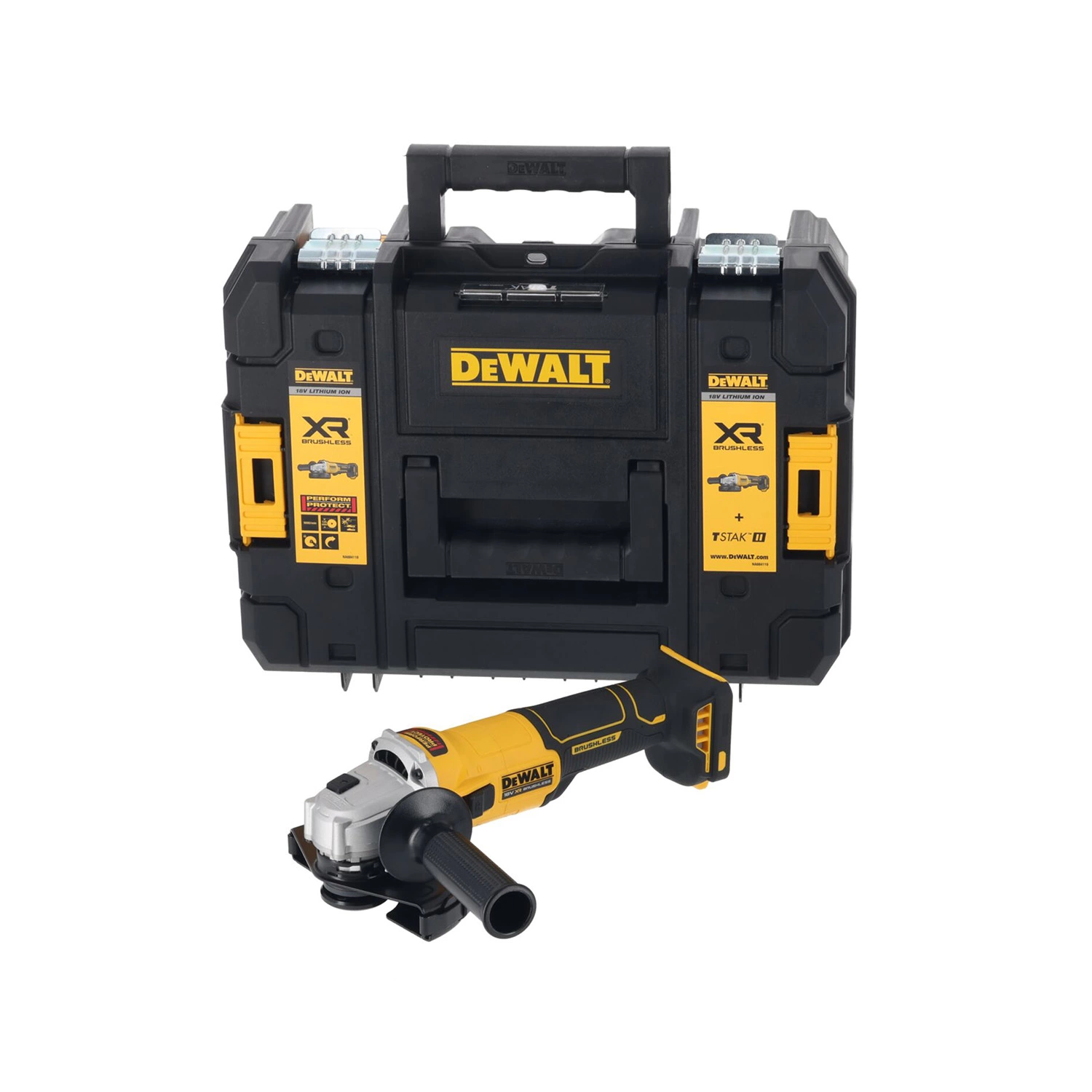 DeWALT DCG407NT-XJ 18V XR accu haakse slijper body in TSTAK - 125mm-image
