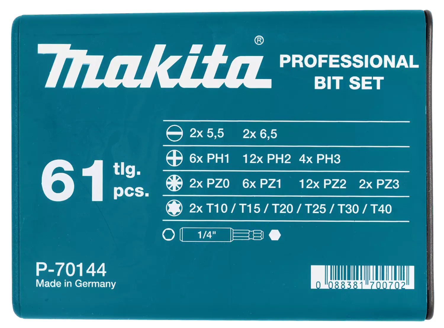 Makita P-70144 Schroefbitset 61-delig-image