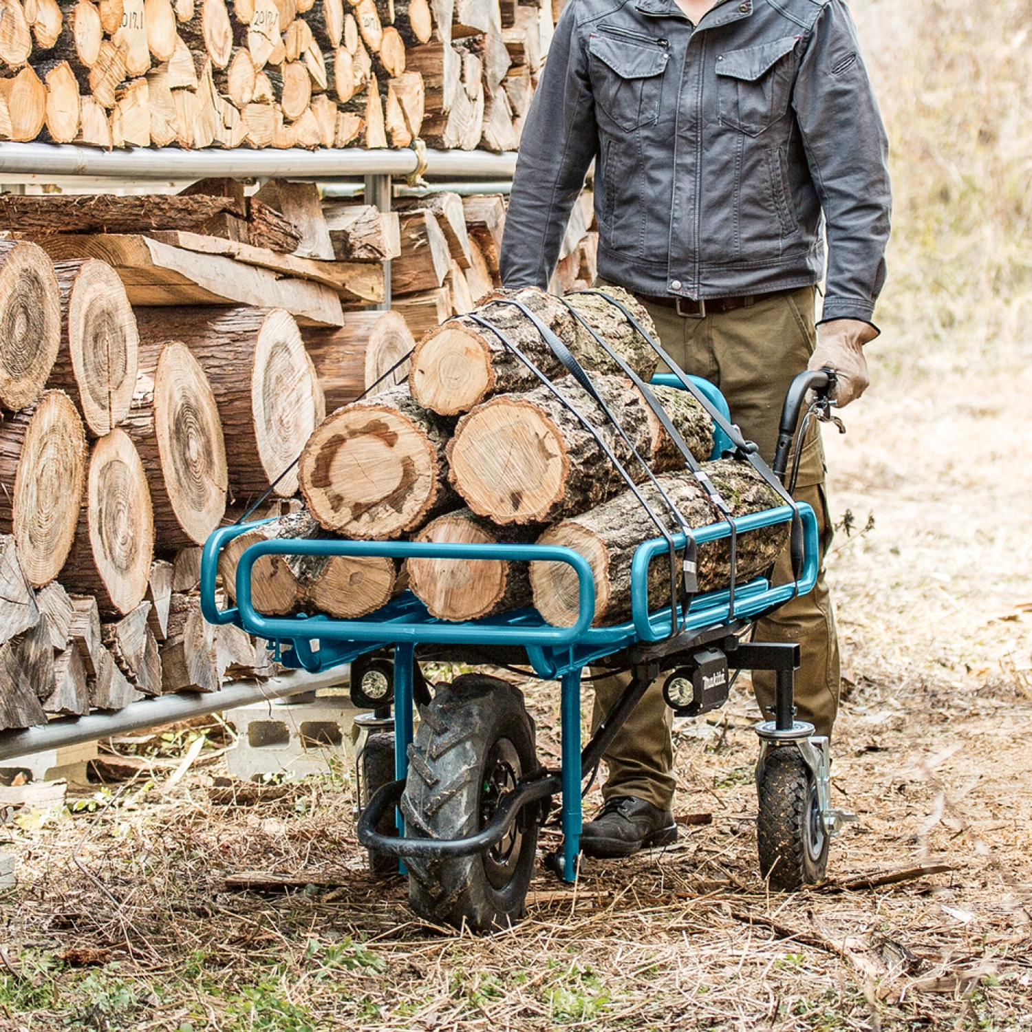 Makita DCU180ZX1 18V Li-Ion accu Kruiwagen met rek zonder tilbelasting - 130kg-image