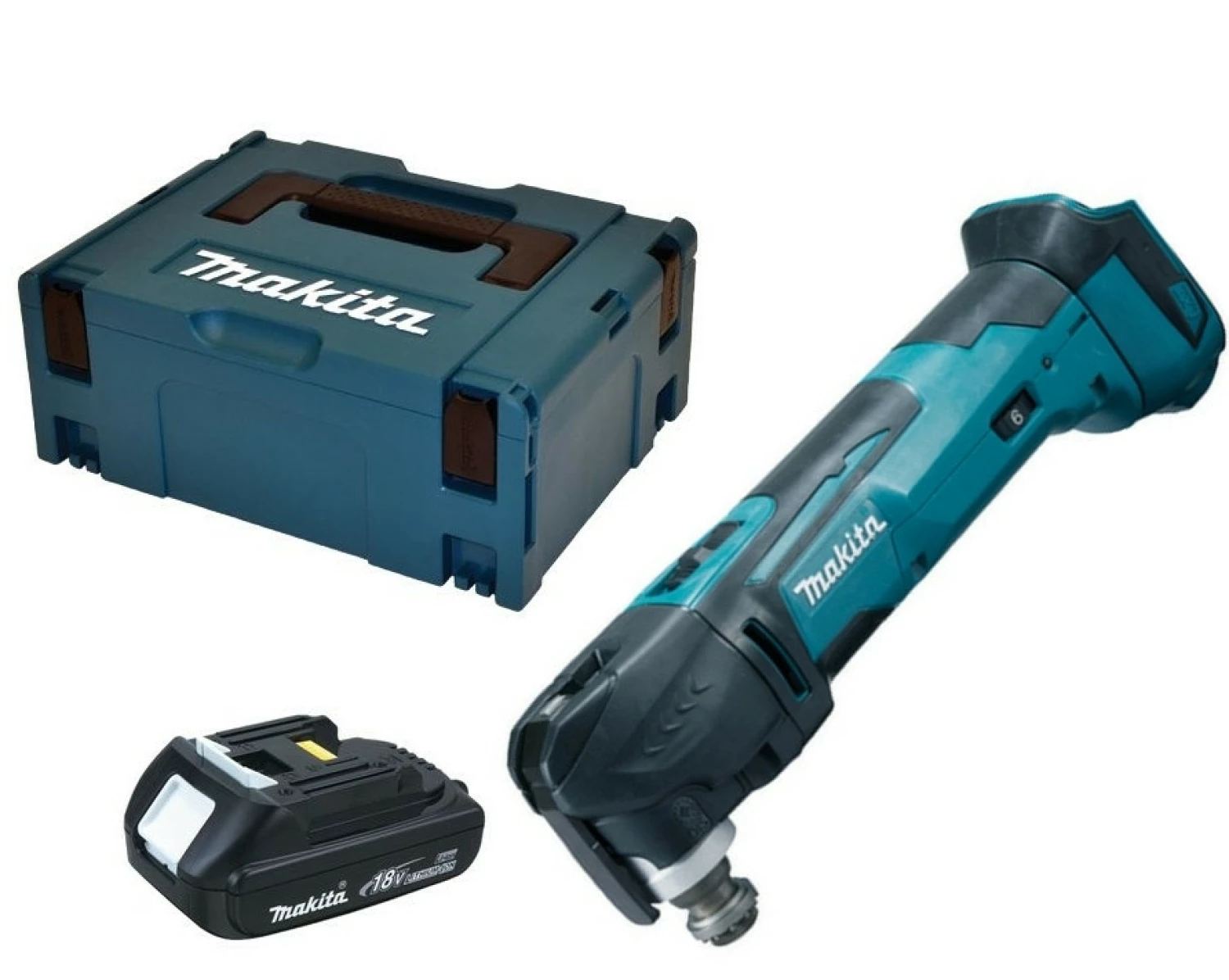 Multi-outil sans-fil Makita DTM51Y1JX8 - 18V Li-ion - 1 batterie 1,5 Ah - serrage rapide-image