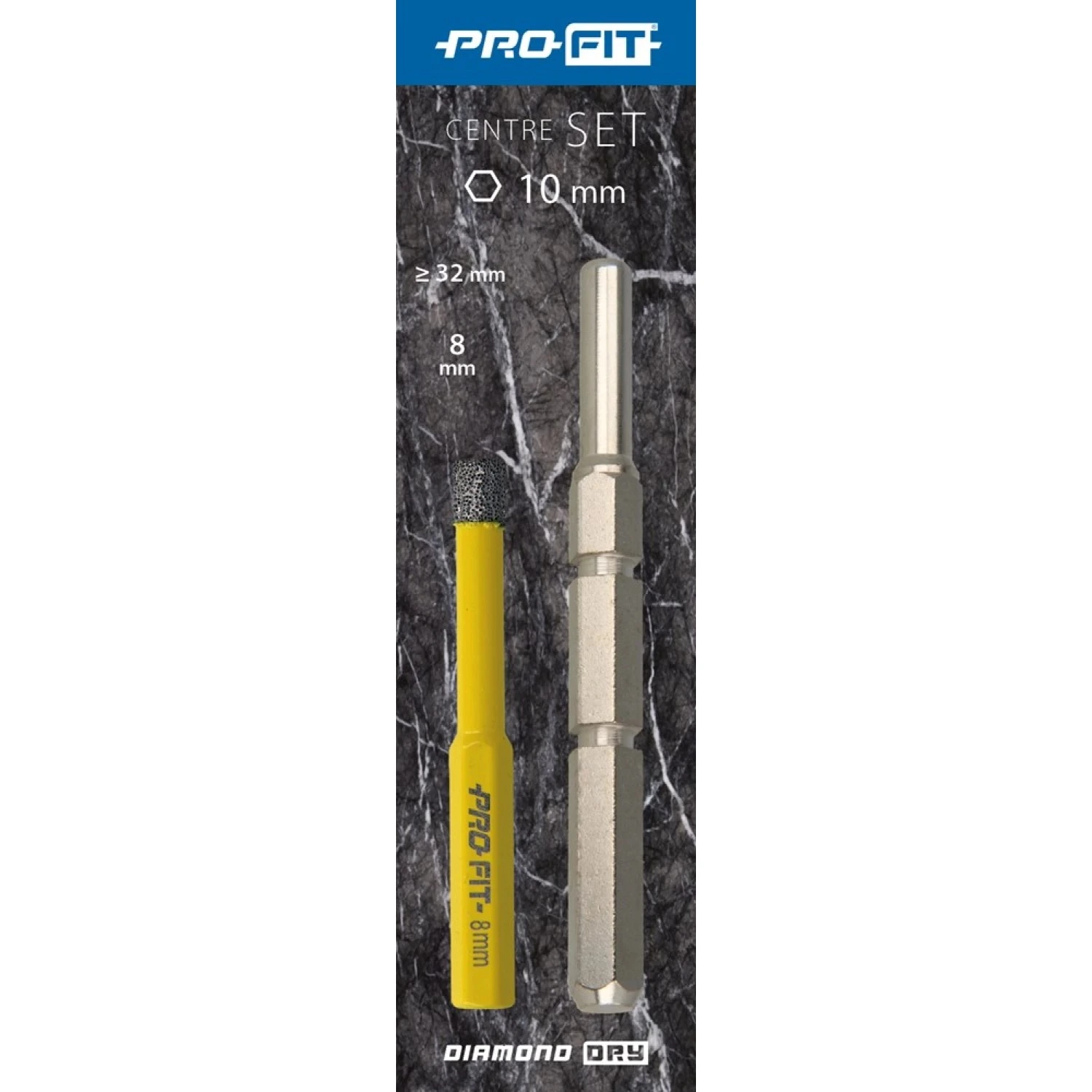 ProFit DDC2DDSET Click & Drill 'Heavy Duty' geleidepen met 8mm Diamond Dry boor-image