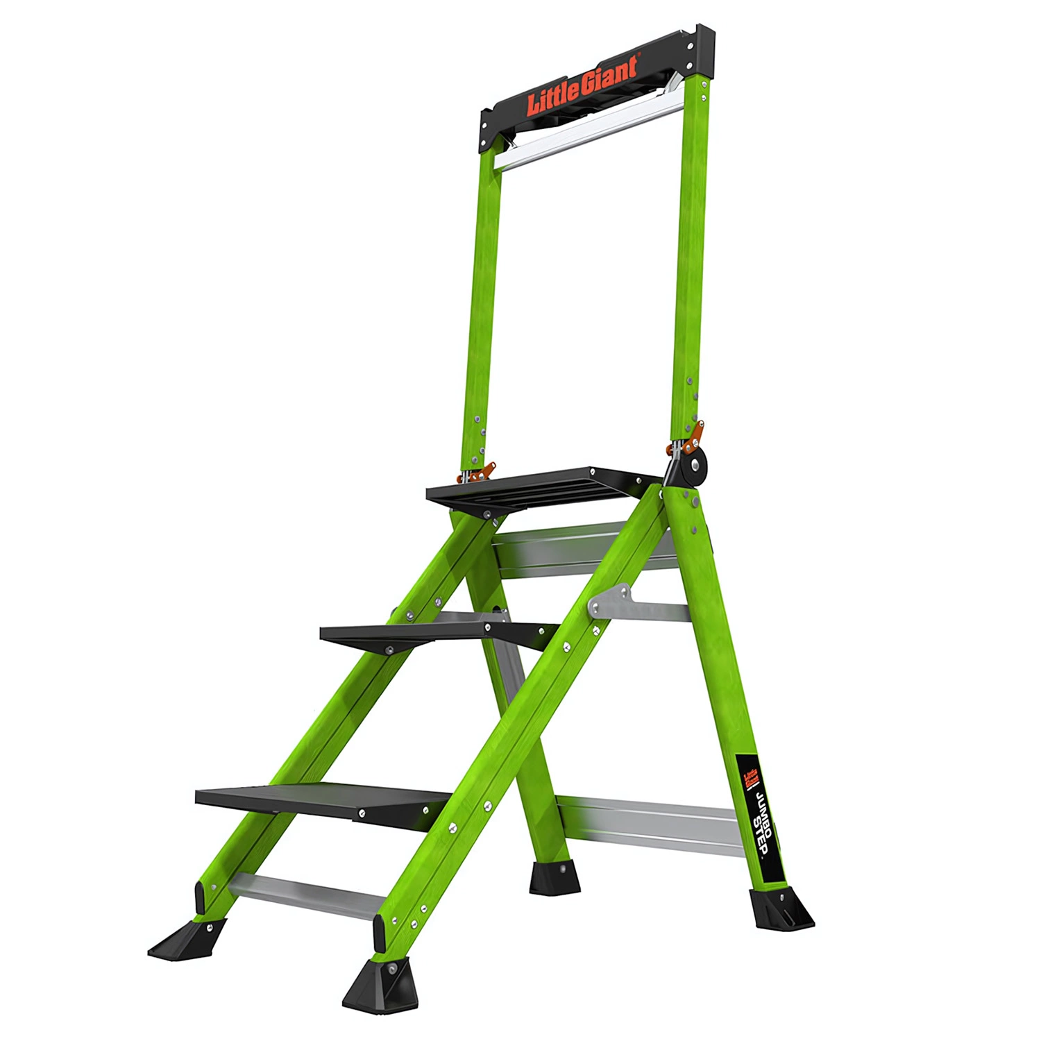 Little Jumbo 484322310 Little Giant Jumbo Step Escabeau - Simple - Fibre de verre - 1 x 3 marches - max. hauteur de travail 2,64m