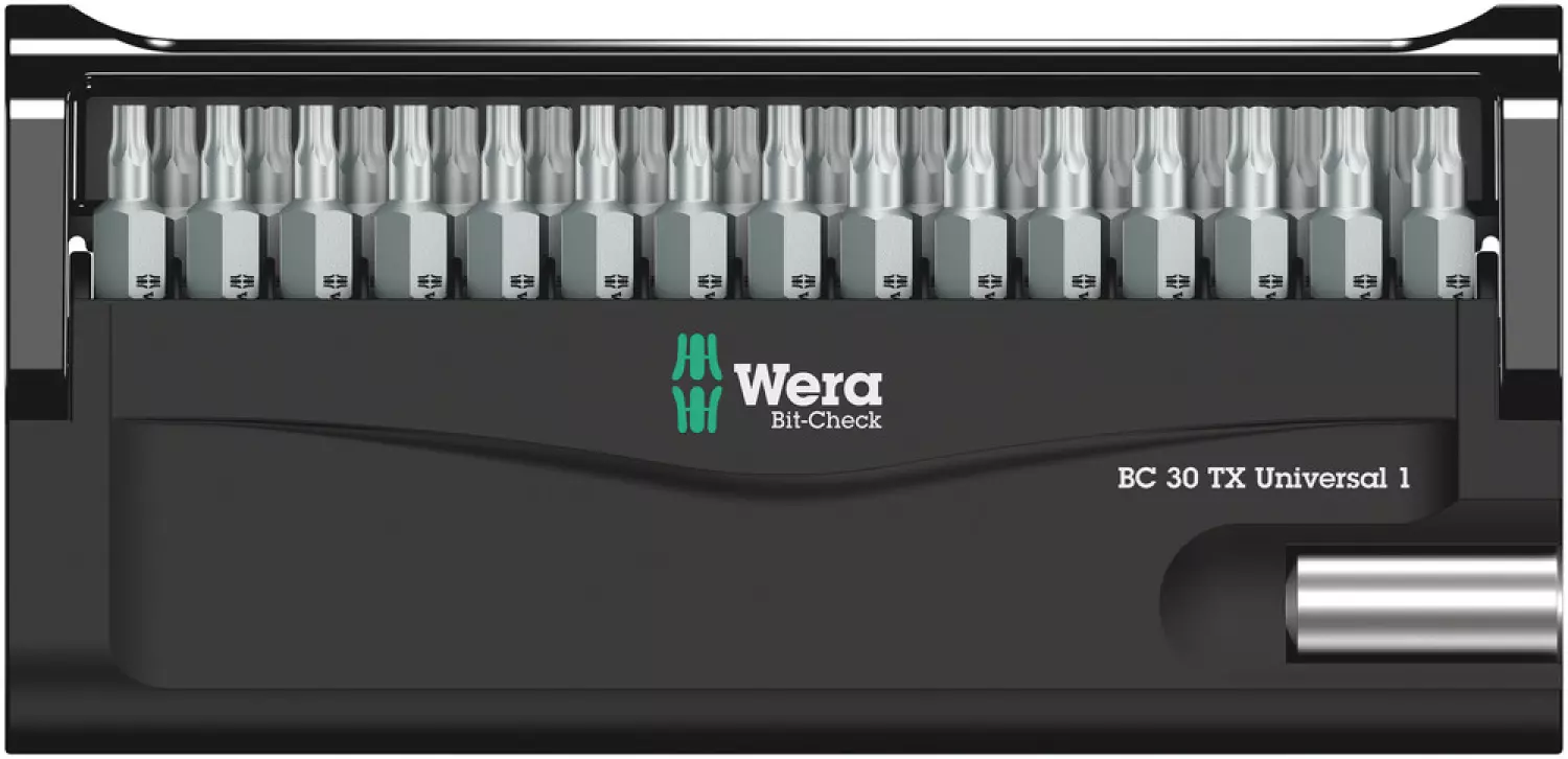 Wera 05057908001 30-delige Bit-Check 30 Universal 1 Bitset - Torx-image