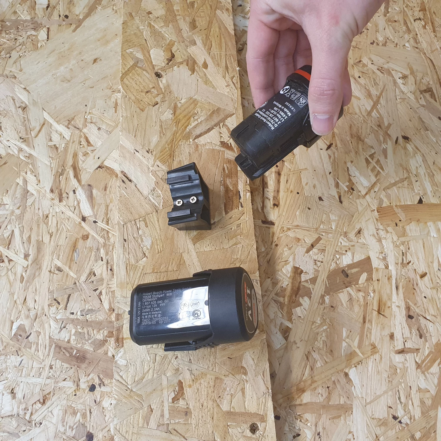 StealthMounts BM-BO108-BLK-6 Accuhouder voor Bosch 10.8/12V - Zwart - 6-pack-image