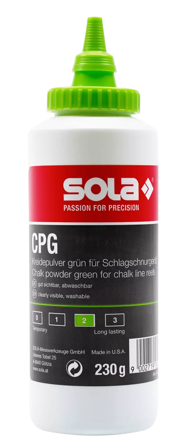 Sola CPG 230 Poudre pour tracer des lignes - Vert - 230 g-image