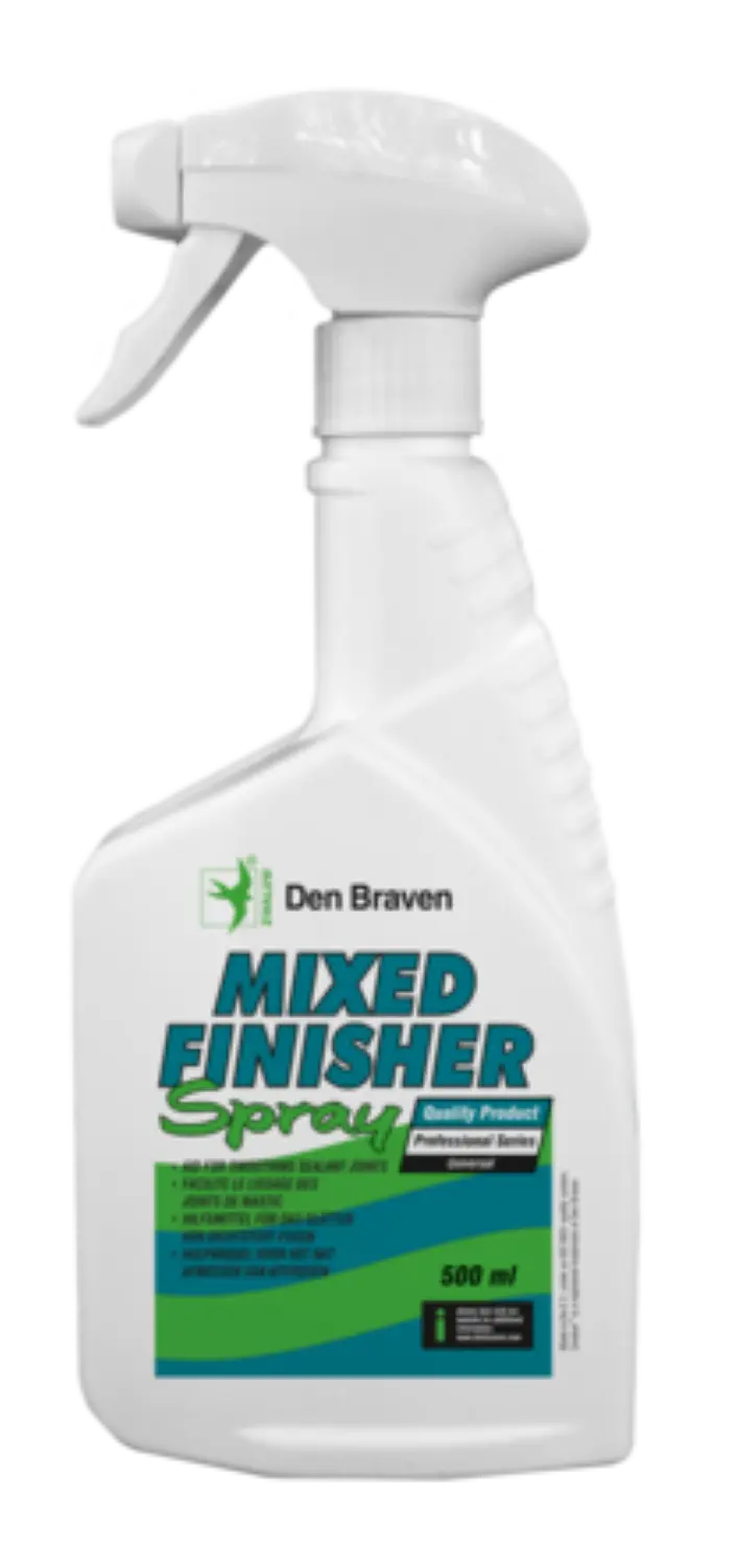 Zwaluw Den Braven 30623090 Mixed Finisher Spray - Enduit pour joints - Transparent - 500 ml