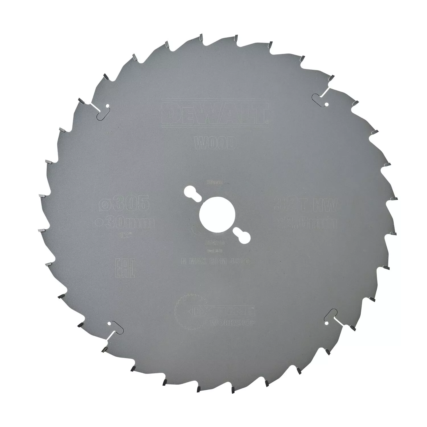 DeWALT DT4210 Extreme - Lame de scie circulaire - 305 x 30 x 32D - bois/stratifié-image