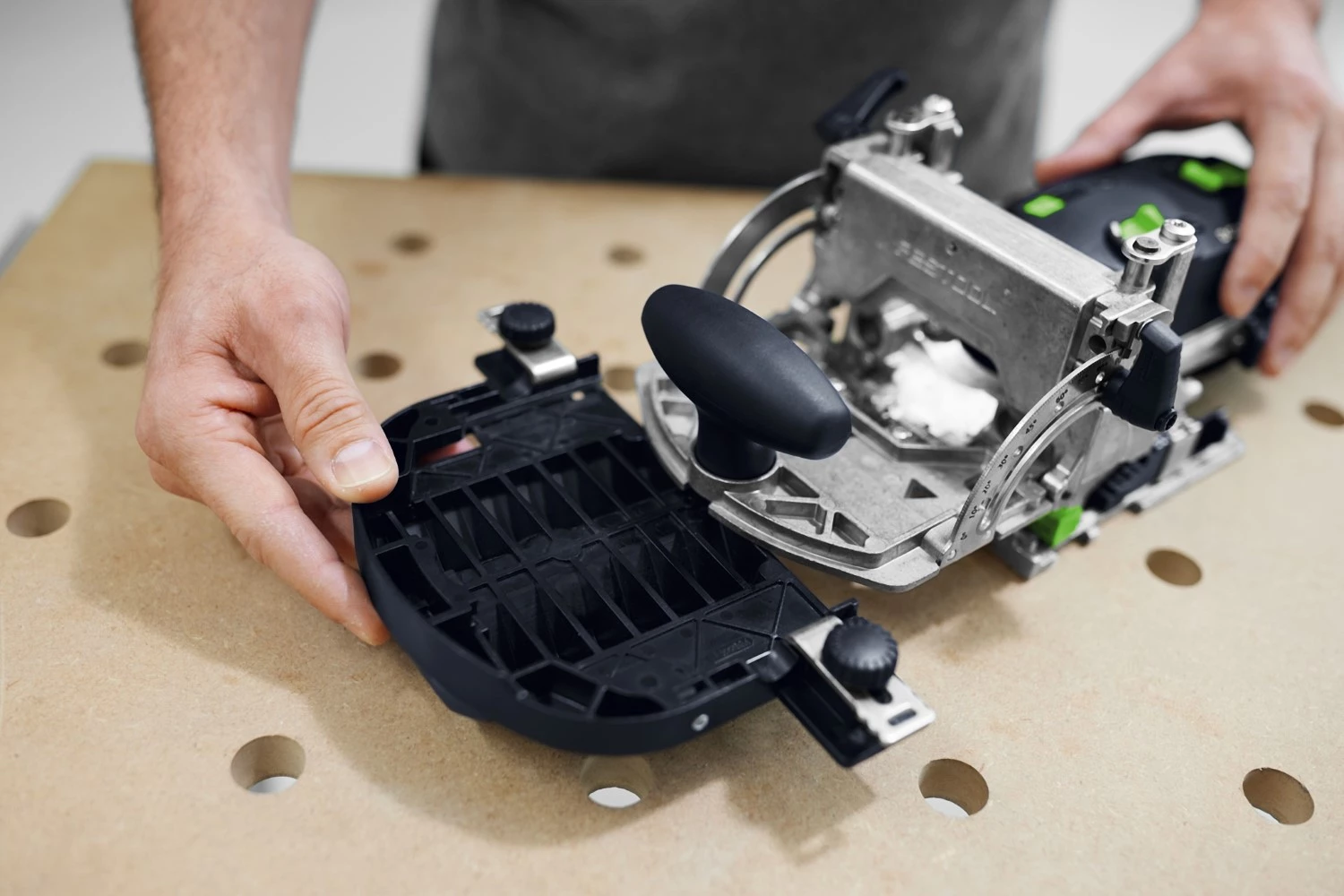 Festool DF 500 RQ-Set Domino machine à fraiser incl. accessoires dans systainer - 420W - 28 mm-image