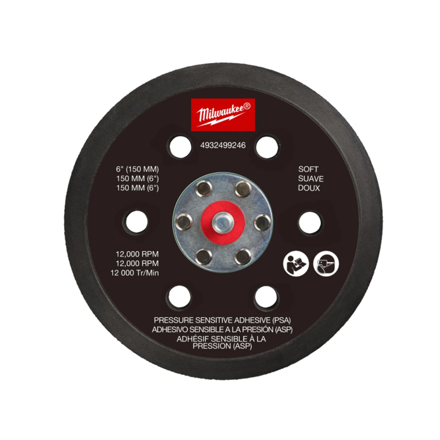 Milwaukee 4932499246 Steunschijf - 150mm voor M12 FROS