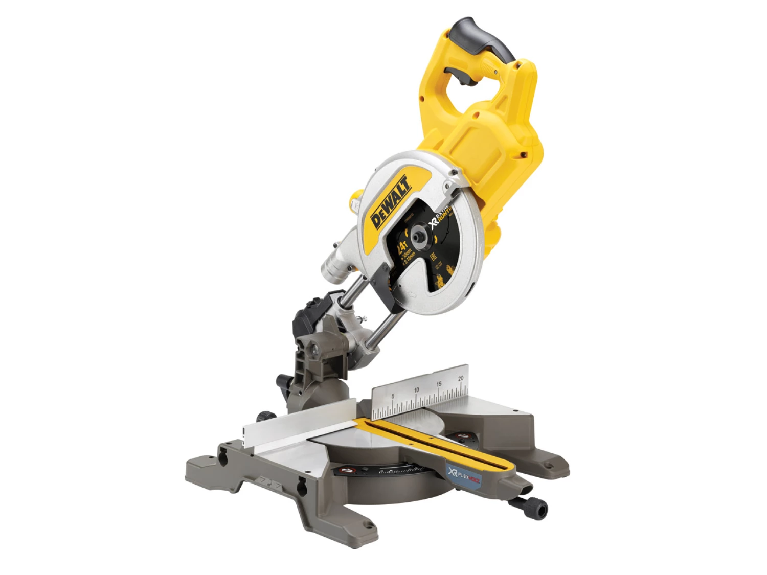 DeWALT DCS777N - Scie à onglet sans fil Li-Ion 18V/54V Li-Ion XR FlexVolt (machine seule) - 216 x 30 mm - brushless-image