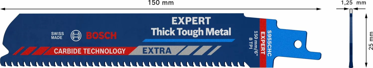 Bosch EXPERT 2608900367 - EXPERT Lame de scie sabre S955CHC 10pcs Thick Tough Metal-image