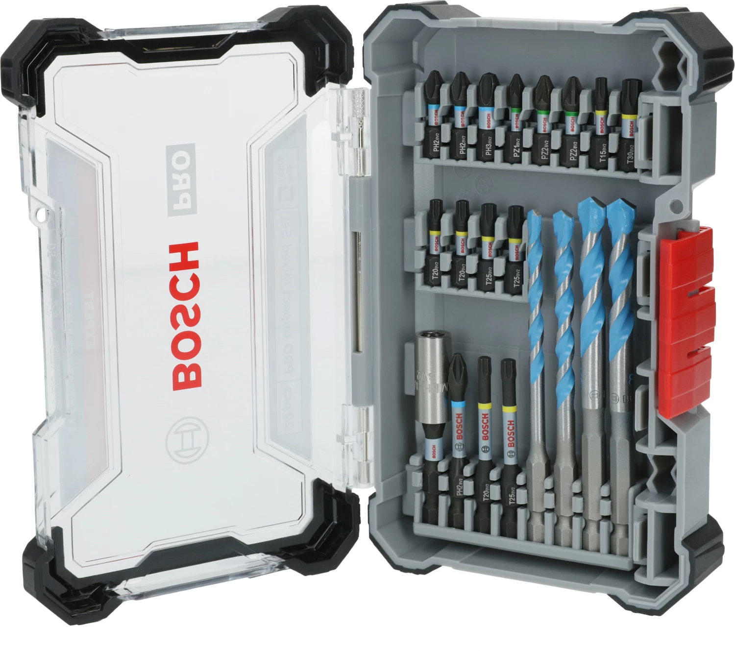 Bosch 2608521U83 20-delige PRO Impact schroefbits en Multi Construction boren - gemengde set-image