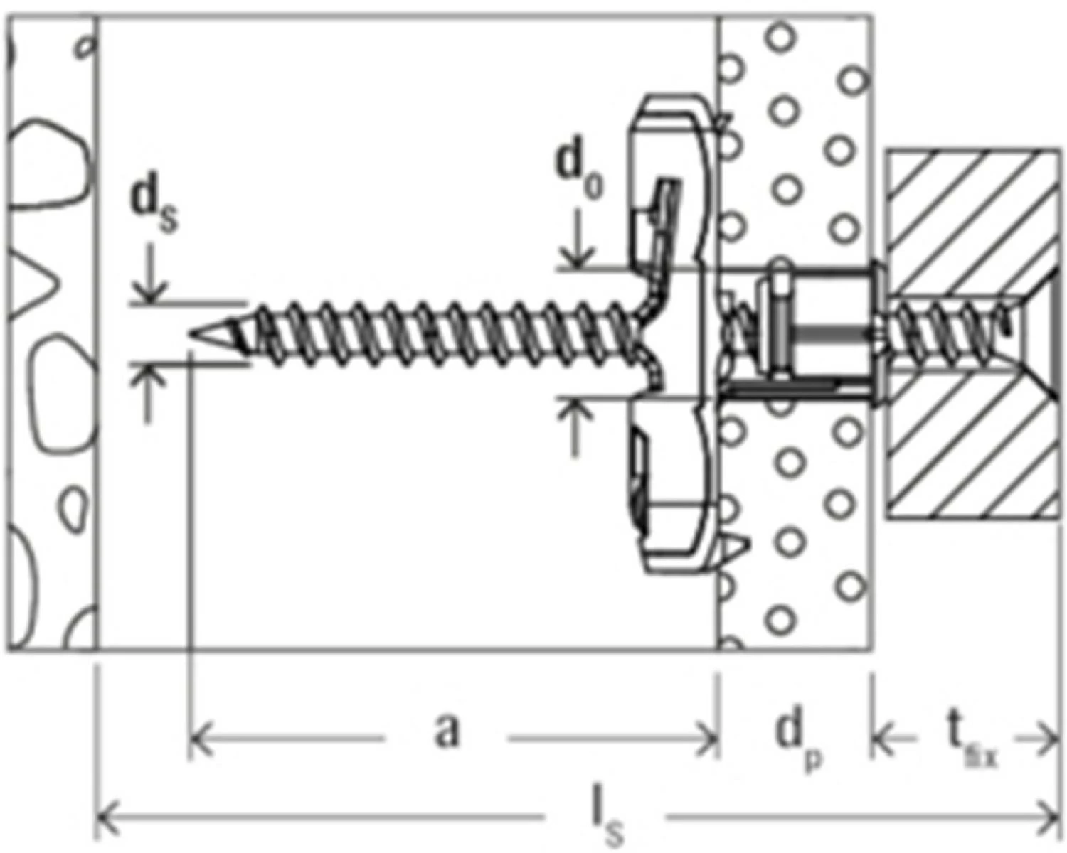 Fischer 539025 Hollewandplug DuoTec 10 S PH met bolkopschroef-image