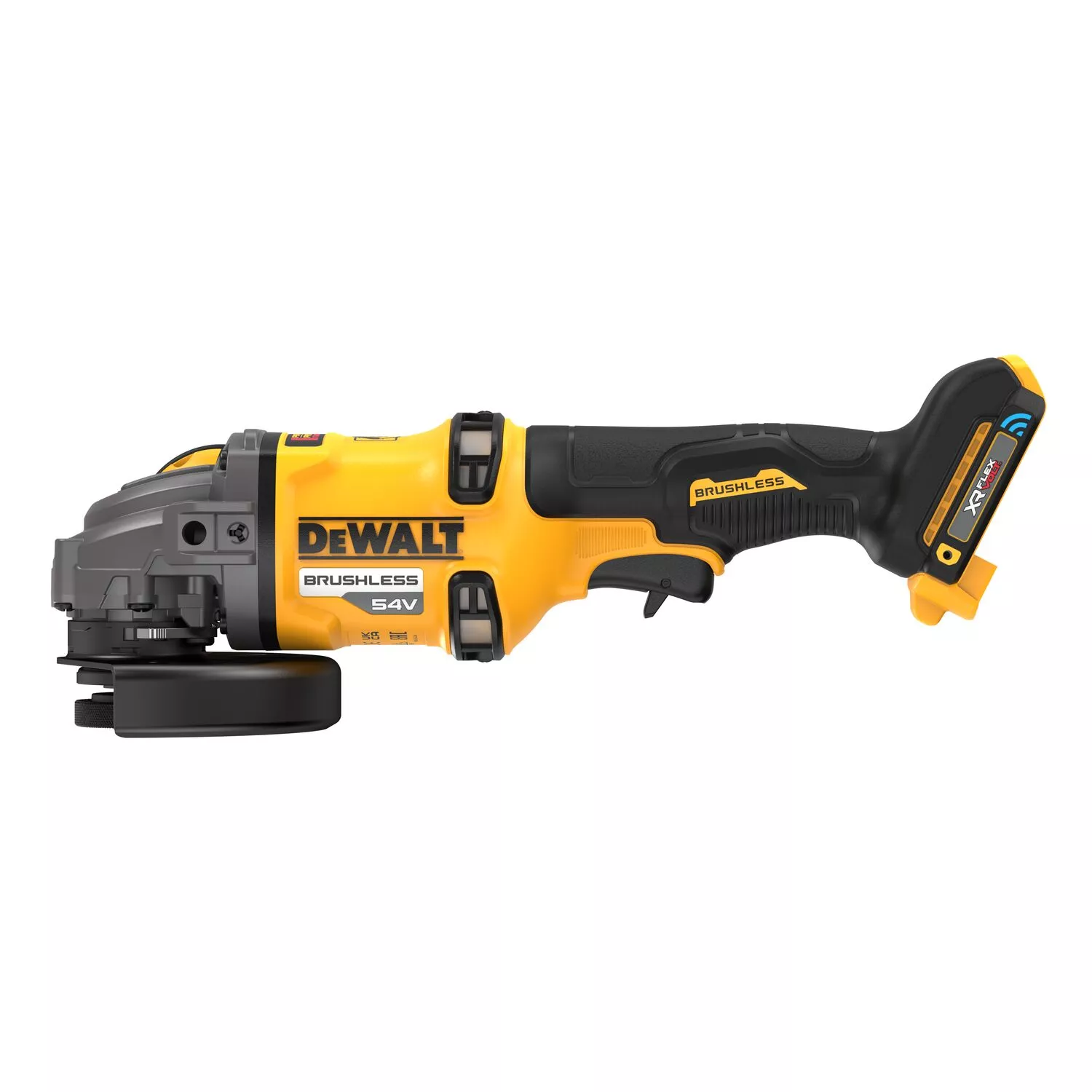 DeWALT DCG418SHDN Corps de meuleuse d'angle sans fil Li-ion XR FlexVolt 54 V - 125 mm - Interrupteur de sécurité dans la poignée latérale-image