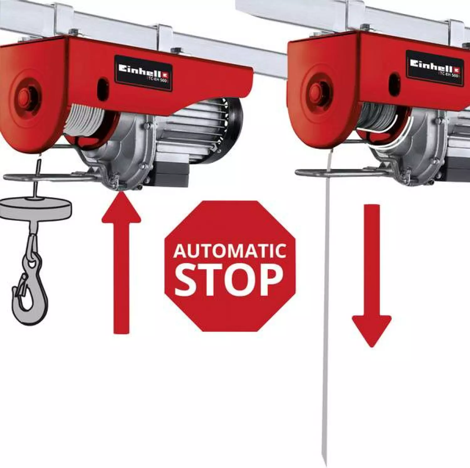 Einhell TC-EH 500 Elektrische kabeltakel - 1000 watt - 250kg - 12 m-image