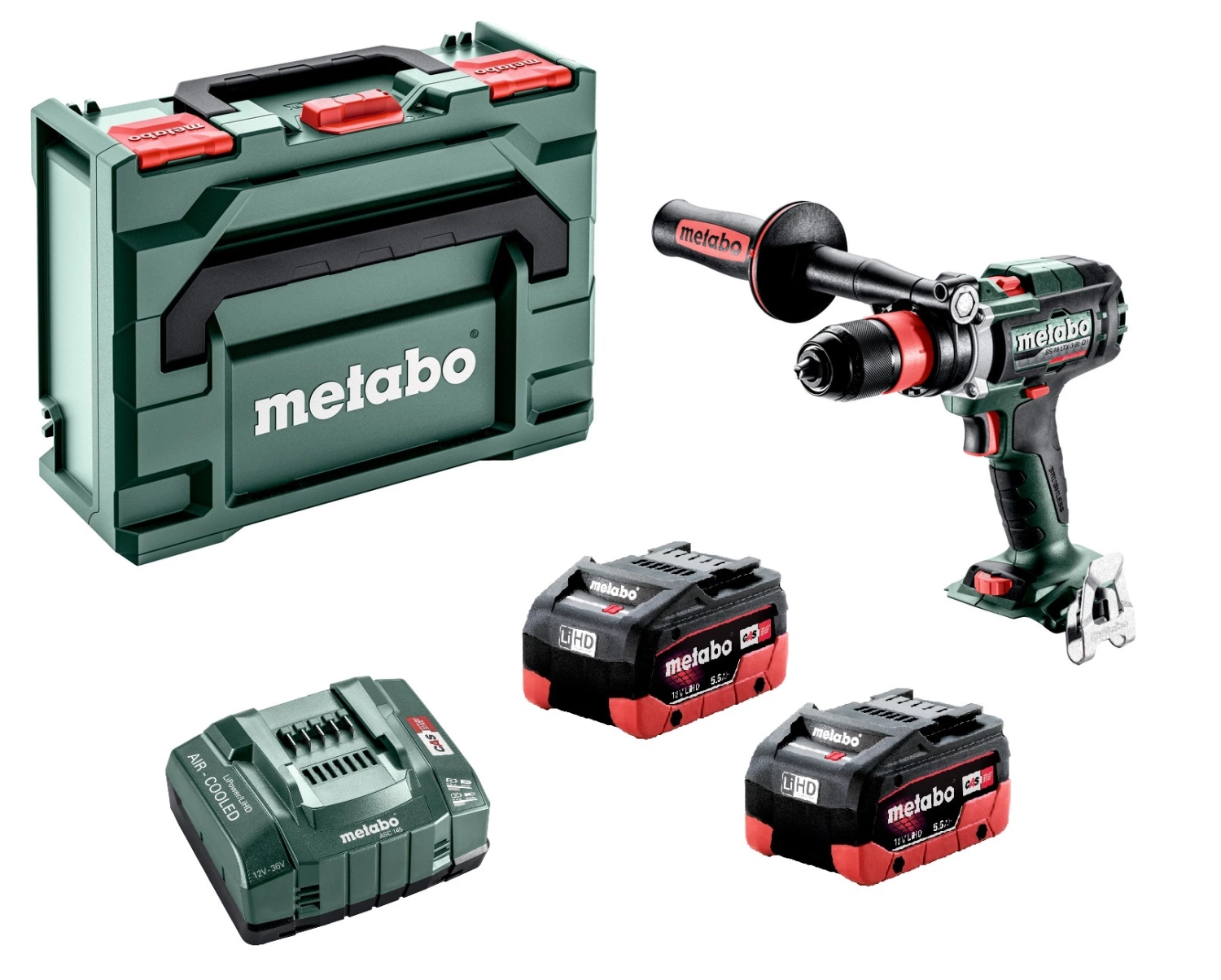 Metabo BS 18 LTX-3 BL Q I 18V LiHD accu boorschroefmachine set (2x 5.5Ah) in Metabox - 130Nm - 68mm-image