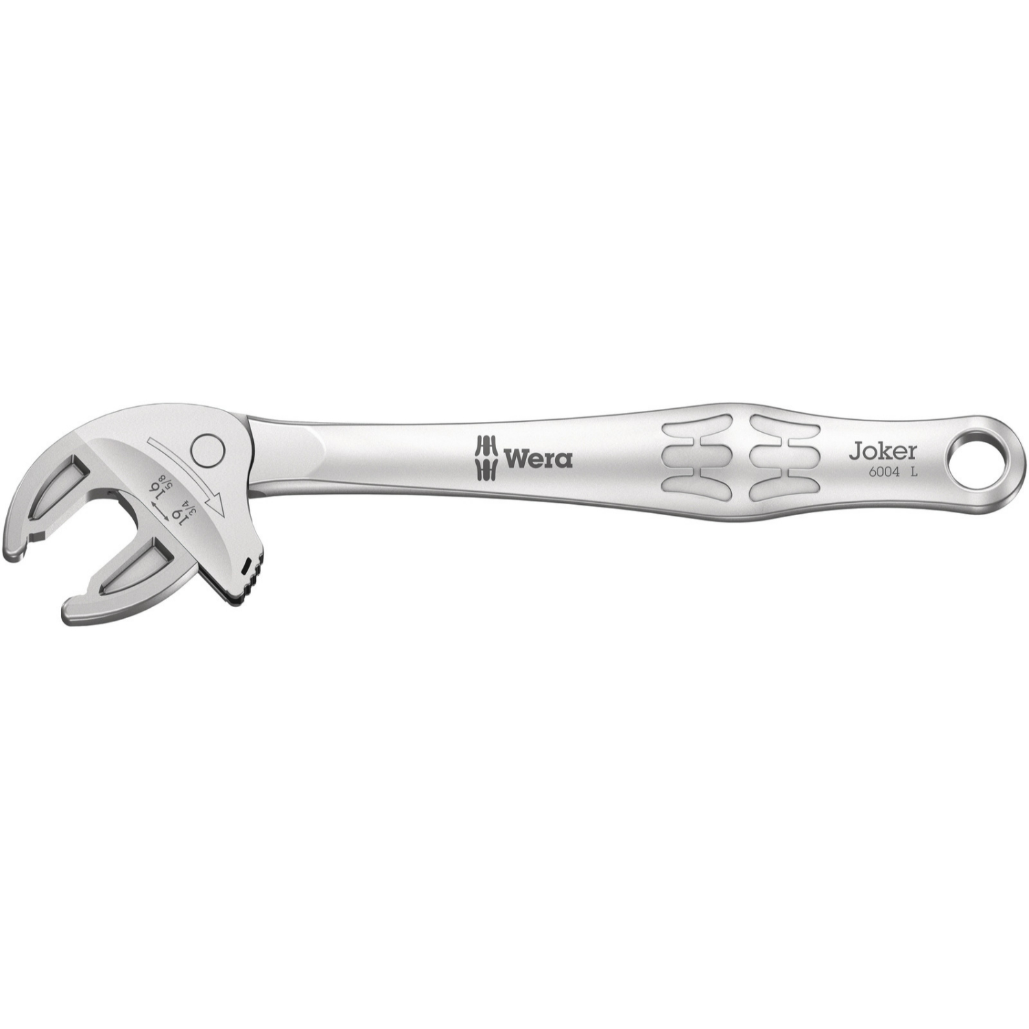 Wera 6004 Clé à fourche auto-ajustable Joker L, 16-19 x 5/8“-3/4“" x 224 mm-image