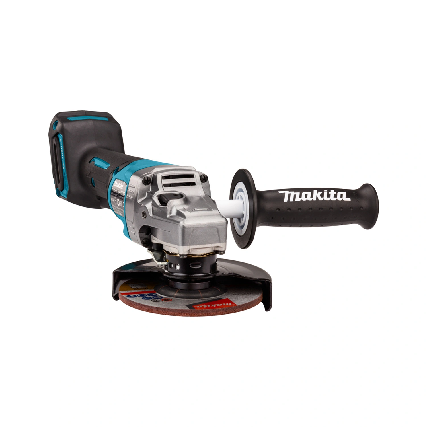 Makita GA013GU201 XGT 40V Max Li-Ion Accu Haakse Slijper set (2x 4.0Ah accu) in Mbox - 125mm - veiligheidsschakelaar