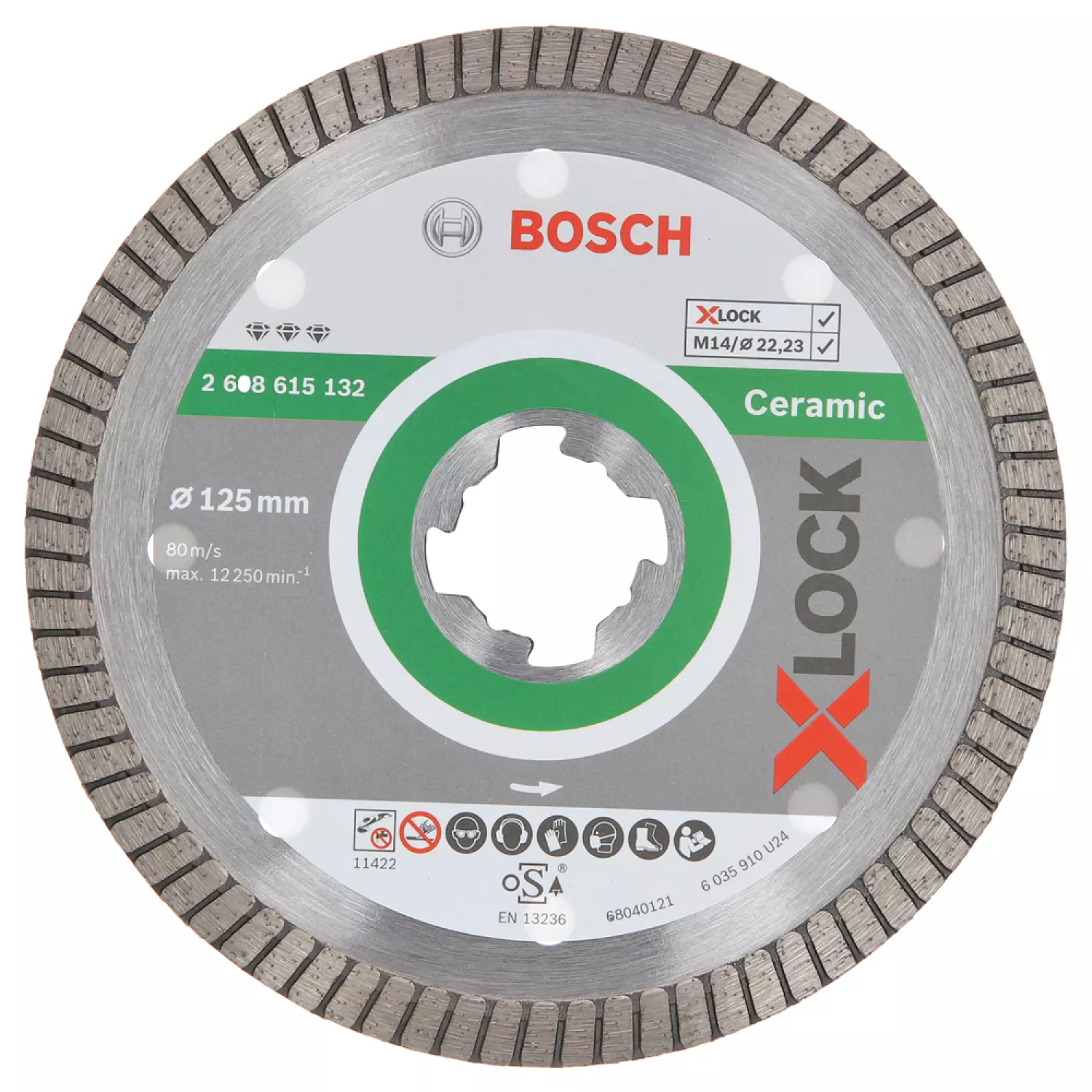 Bosch 2608615132 X-Lock Diamantschijf Best for Ceramic Extraclean Turbo - 125mm-image