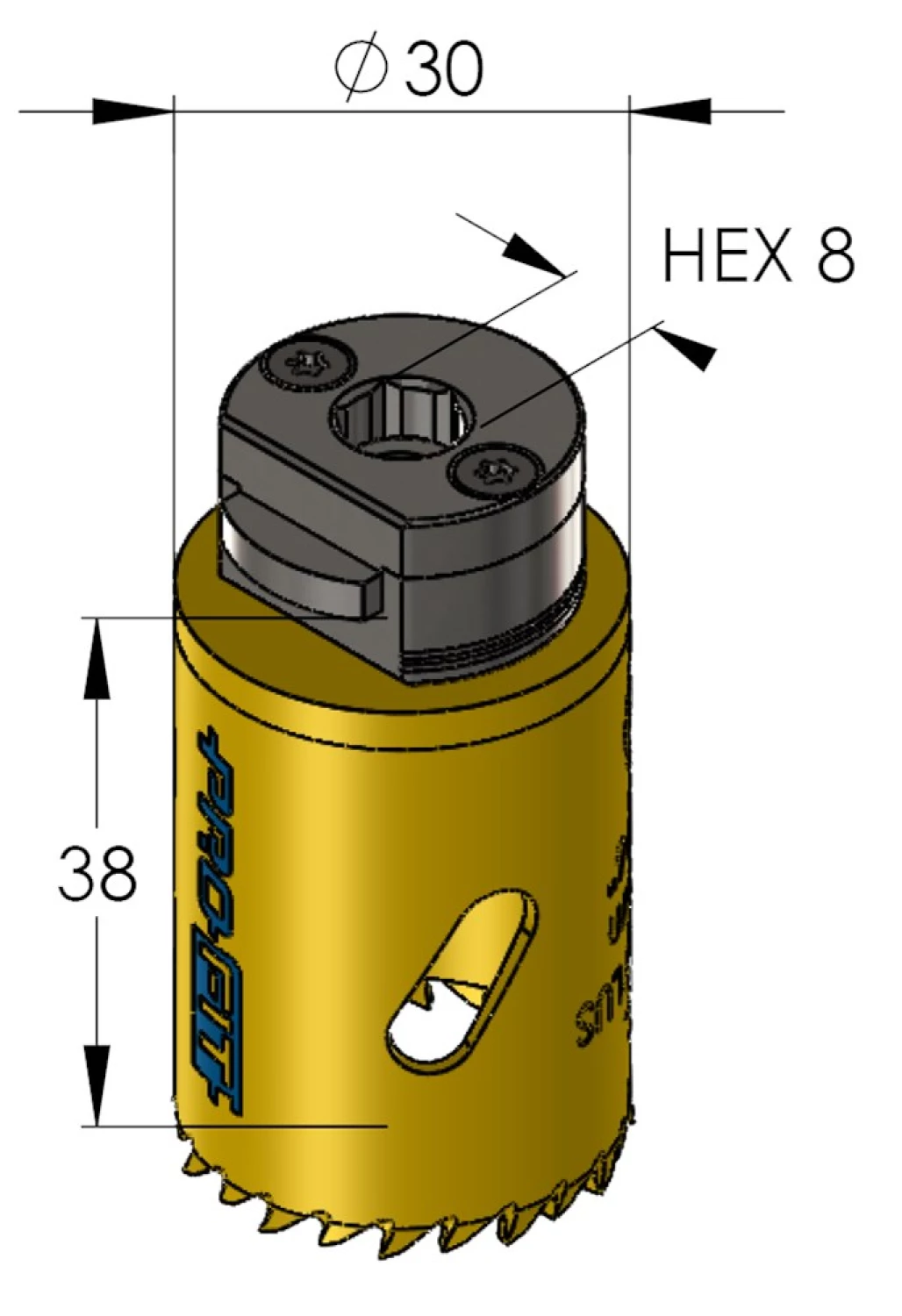 ProFit 09051030 Scie cloche BiMetal Plus - 30 mm-image