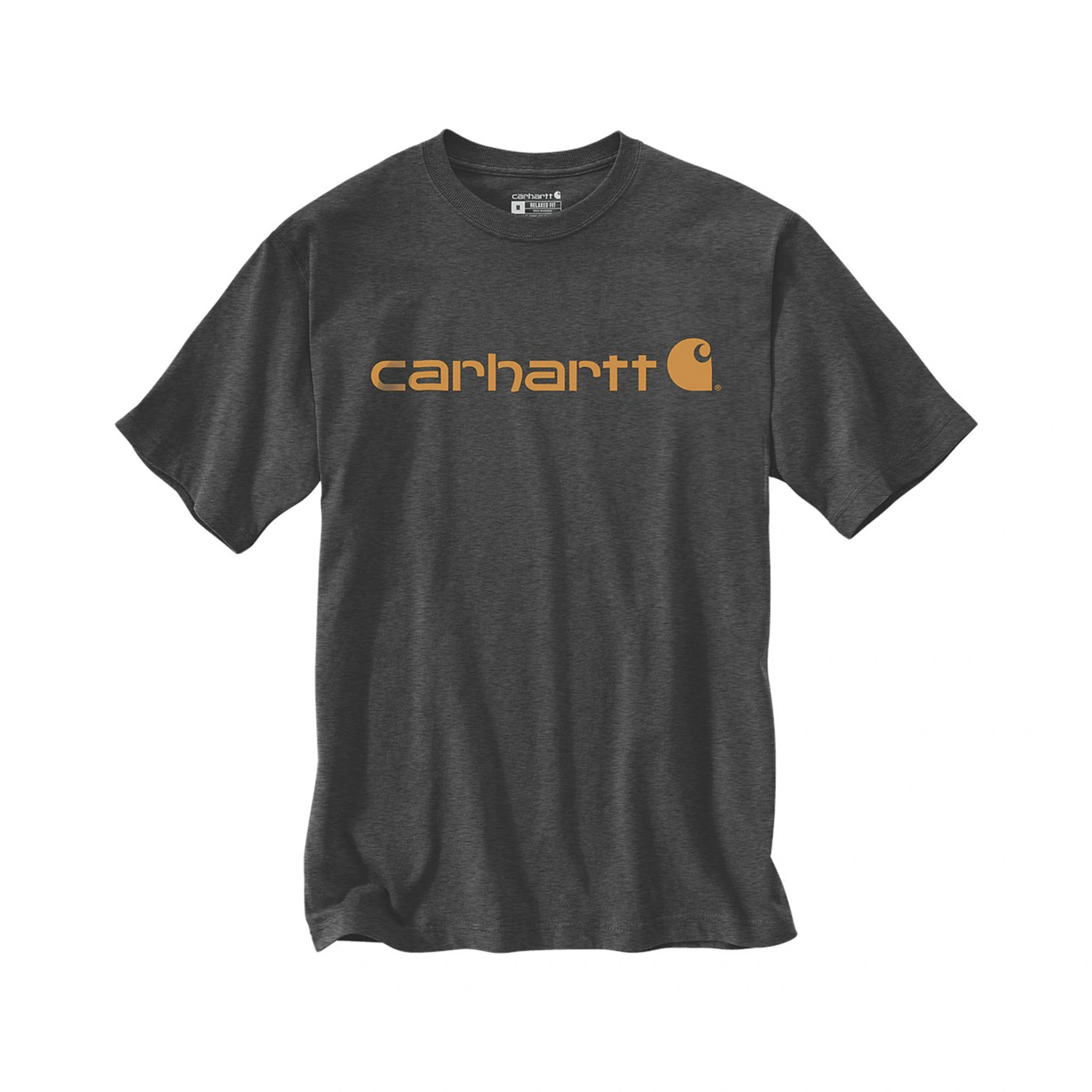 Carhartt Dearborn Relaxed Logo T-Shirt - Carbon Heather - L