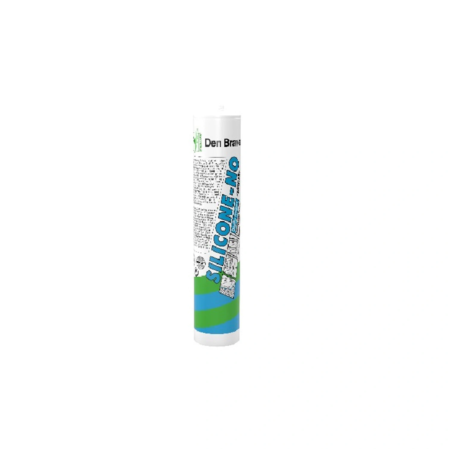 Zwaluw Den Braven 30619417 - Silicone-NO + Sanitary Siliconenkit - Bruin - 310ml
