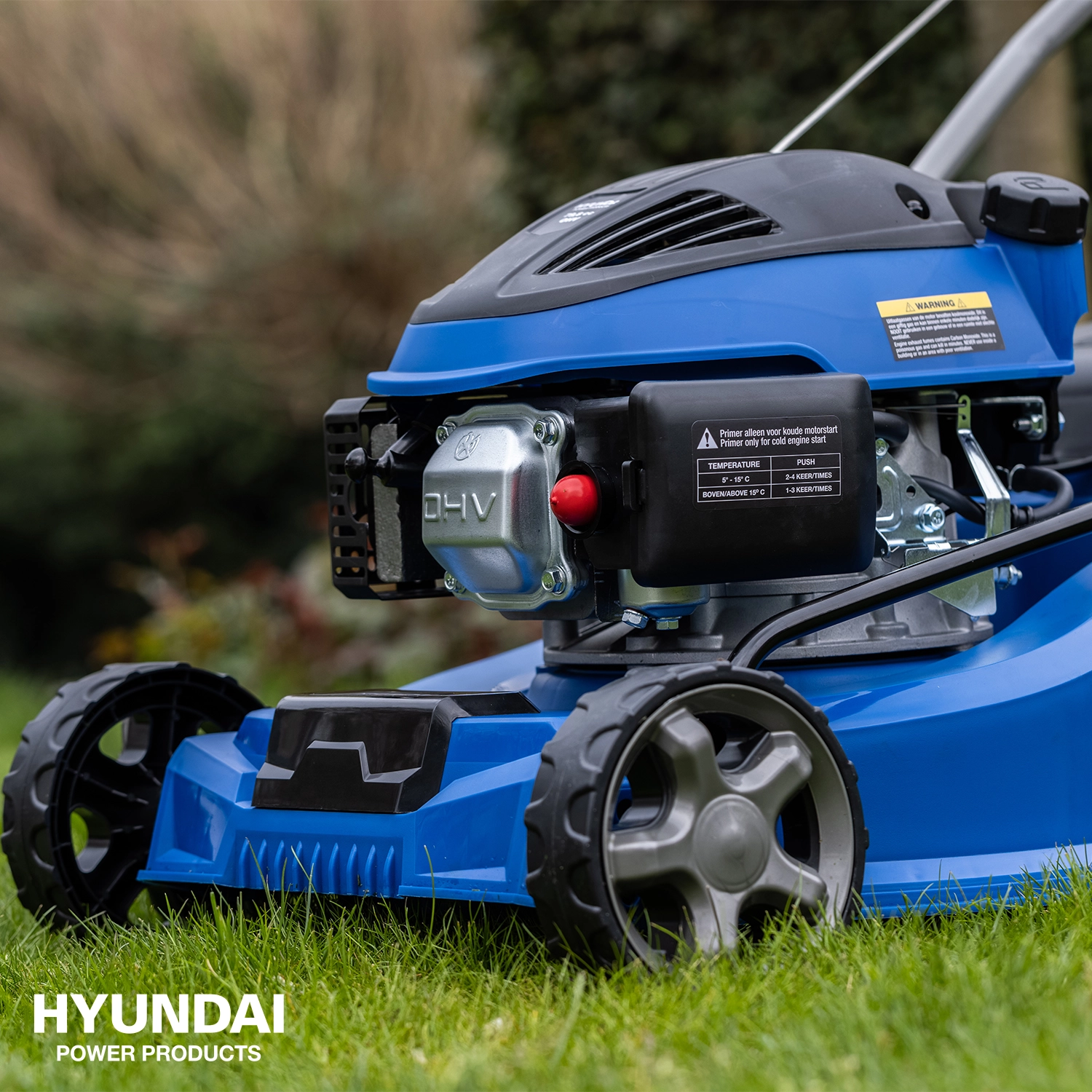 Hyundai 57021 Tondeuse à gazon à essence - 79.8cc - 4 temps - 400mm-image