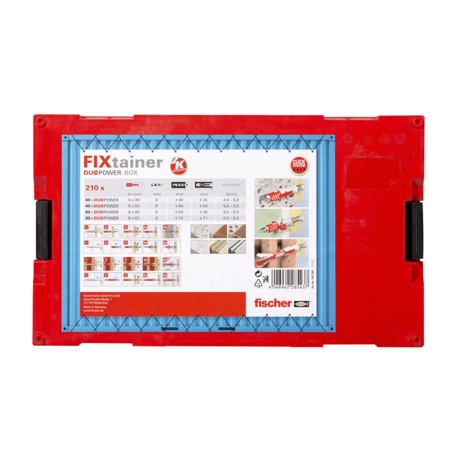 Fischer 541105 Coffret cheville FIXtainer (210p)