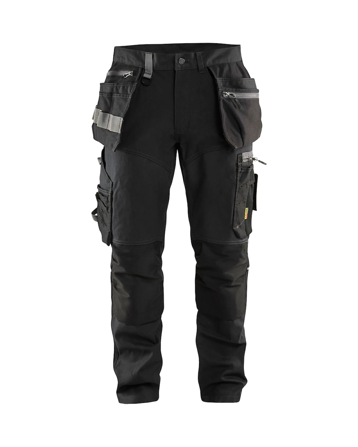 Blåkläder 1599 Pantalon de travail avec empiècements extensibles et poches à clous - noir - taille 58 (XXL)-image