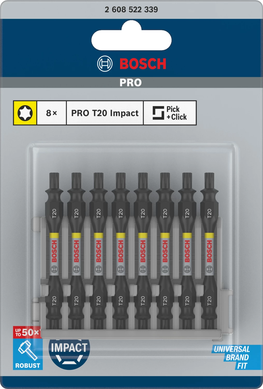 Bosch 2608522339 8-delige Schroefbitset - T20 - 65mm-image