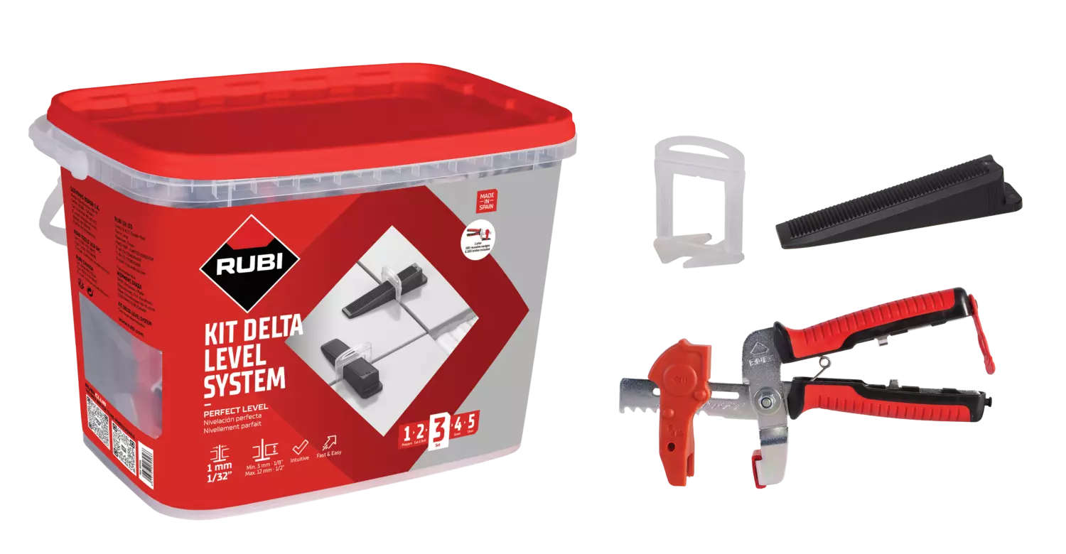 Rubi 3956 Kit système Delta Level - 1,0 mm