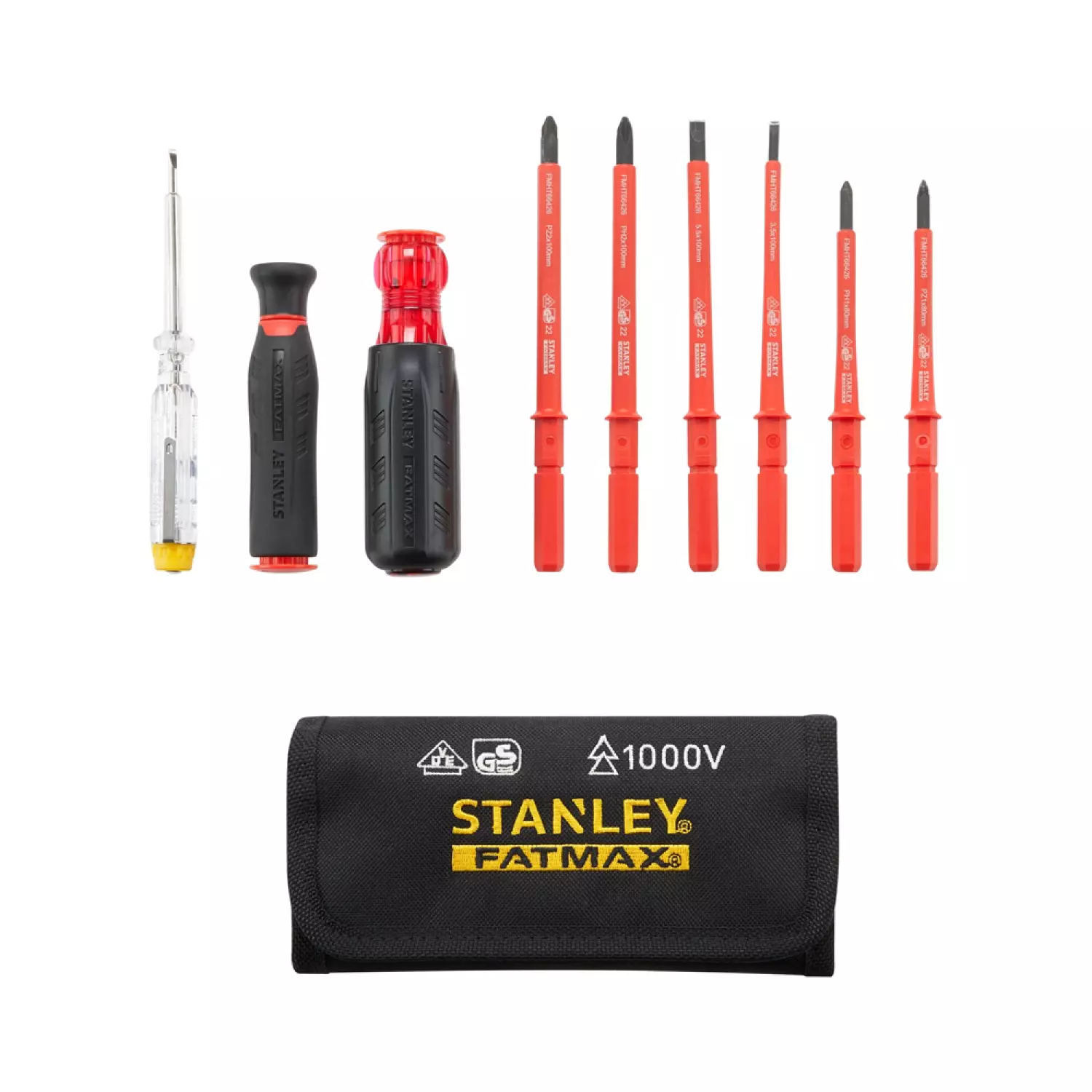 Stanley FMHT66426-0 FatMax 10-delig VDE Multi-bit Schroevendraaierset-image