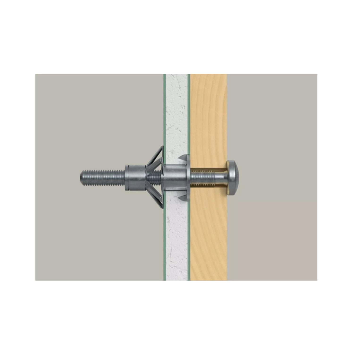 Fischer 519778 - Cheville métallique pour corps creux HM 6 x 52 S avec vis (50pcs) HM 6 x 52 S-image