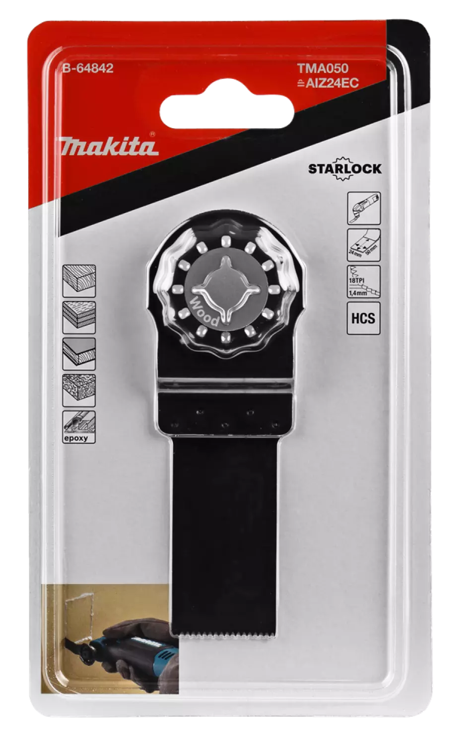 Makita B-64842 / TMA050 Invalzaagblad - 24x50mm-image