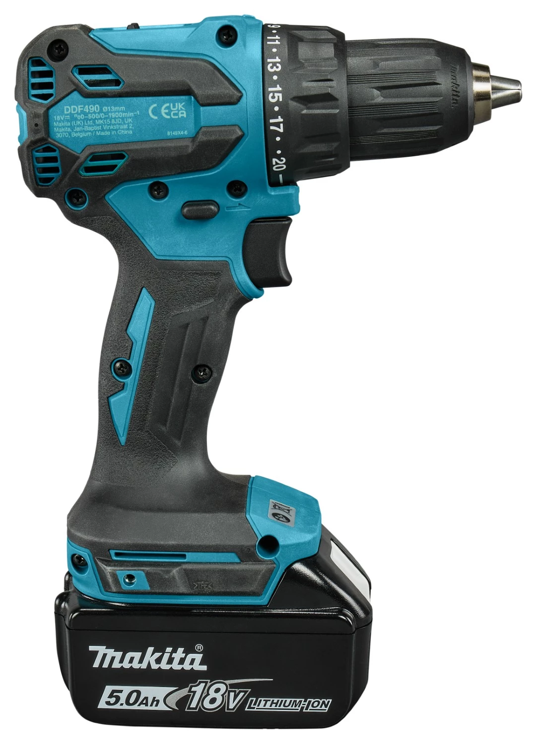 Makita DDF490RTJ 18 V Li-ion batterie perceuse/visseuse kit (2x 5,0 Ah) dans Mbox-image