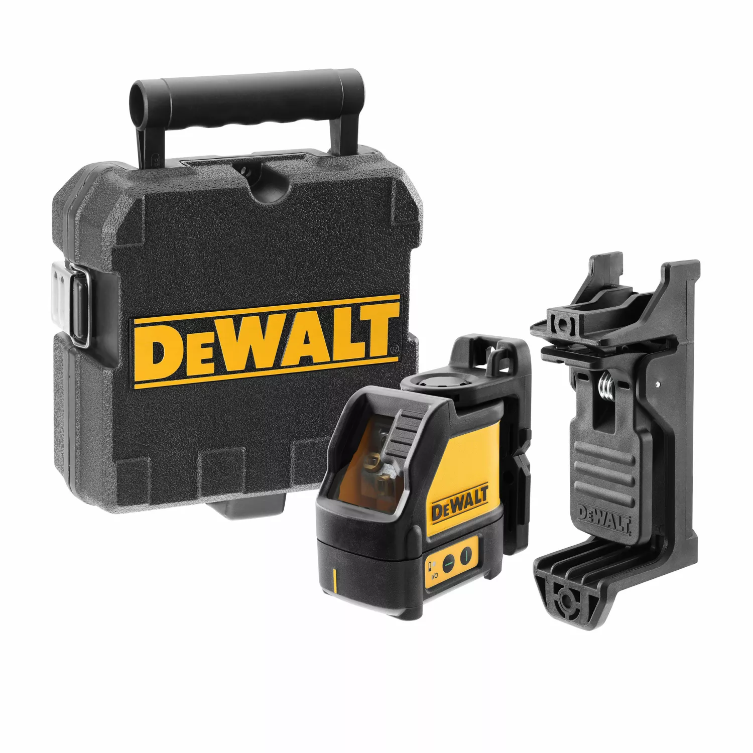 DeWALT DW088CG Laser à croix à nivellement automatique dans un coffret - 2 lignes - 15 m - Vert-image