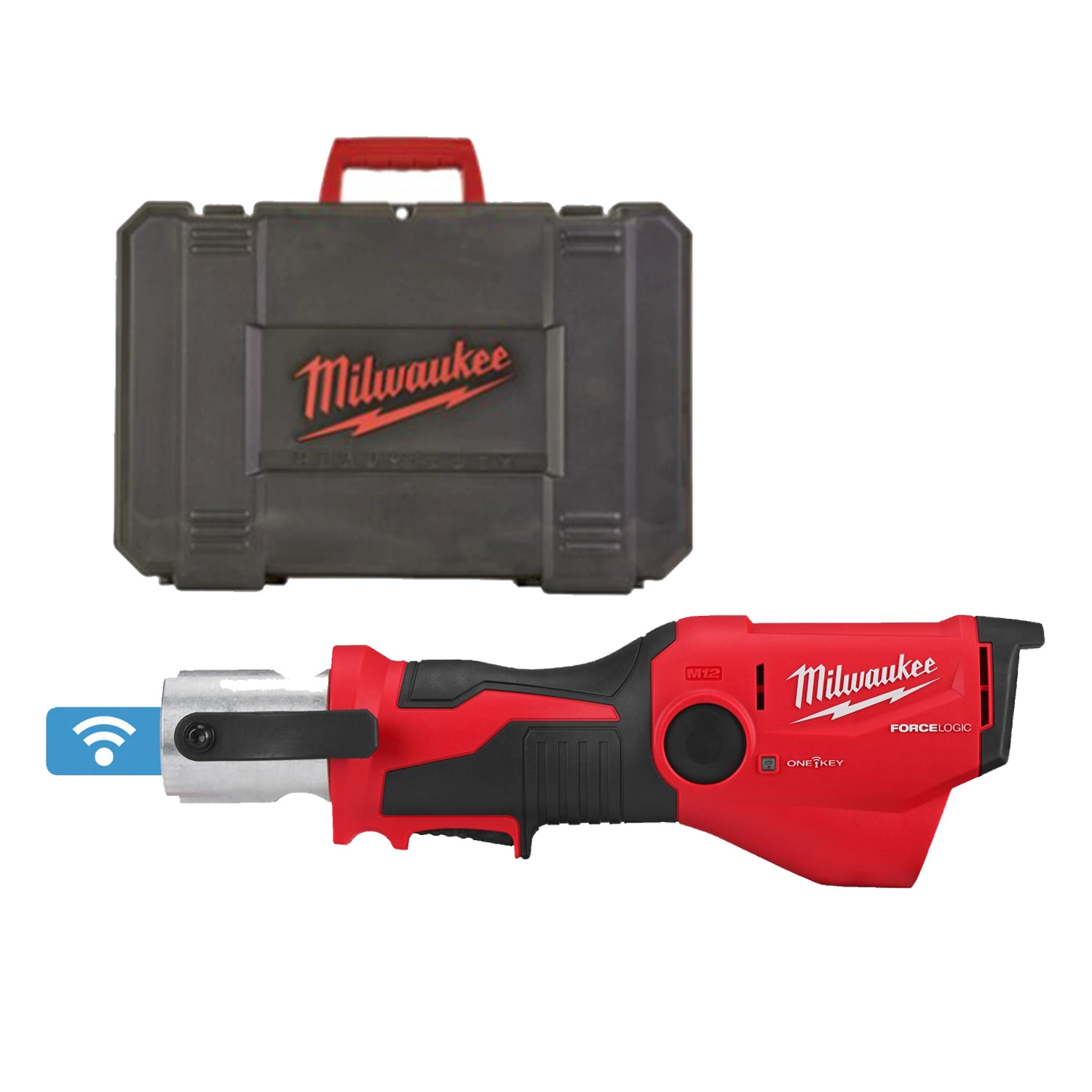 Milwaukee M12 ONEHPT-0C Corps de pince hydraulique à batterie Li-ion 12 V dans un coffret-image
