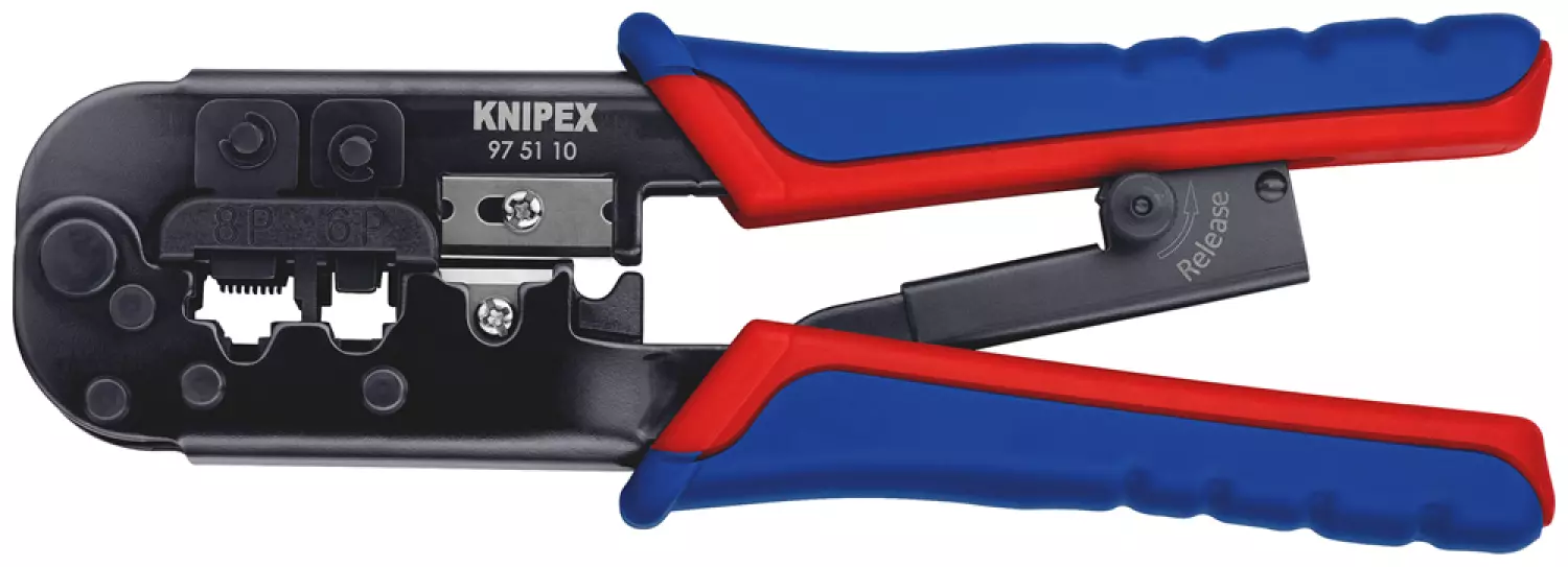 Knipex 975110 Pince à sertir pour connecteurs Western - 190mm-image